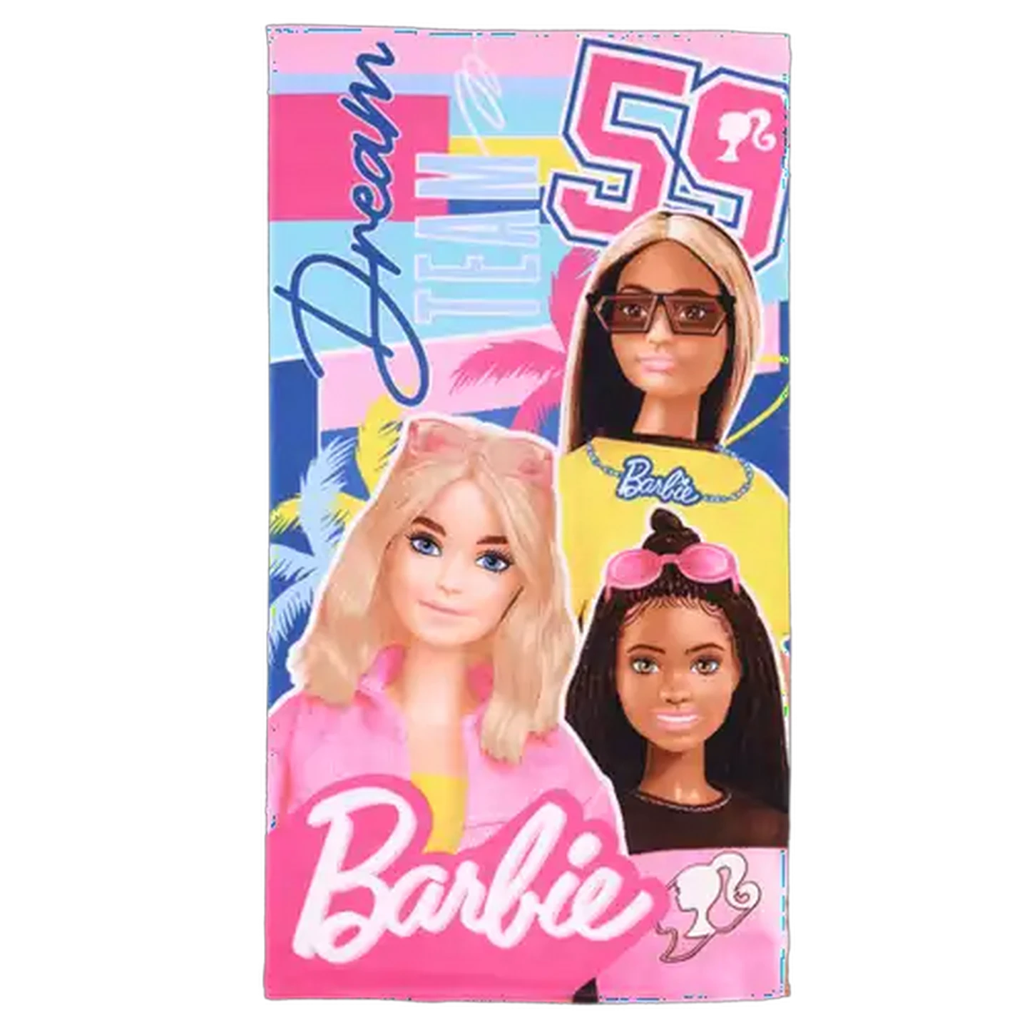 Image of Barbie Girls Pink Beach Towel 70 x 130cm