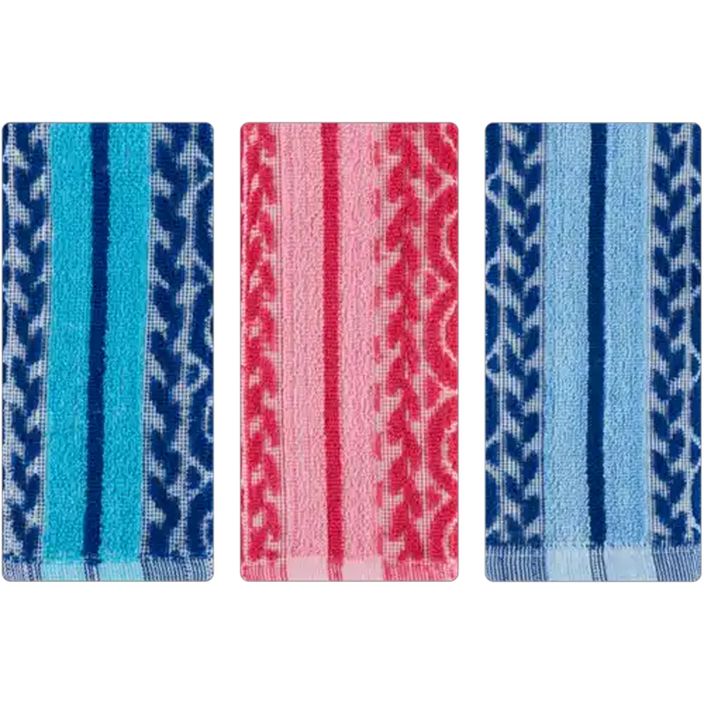 Image of Jacquard Guest Towels (Colour May vary)