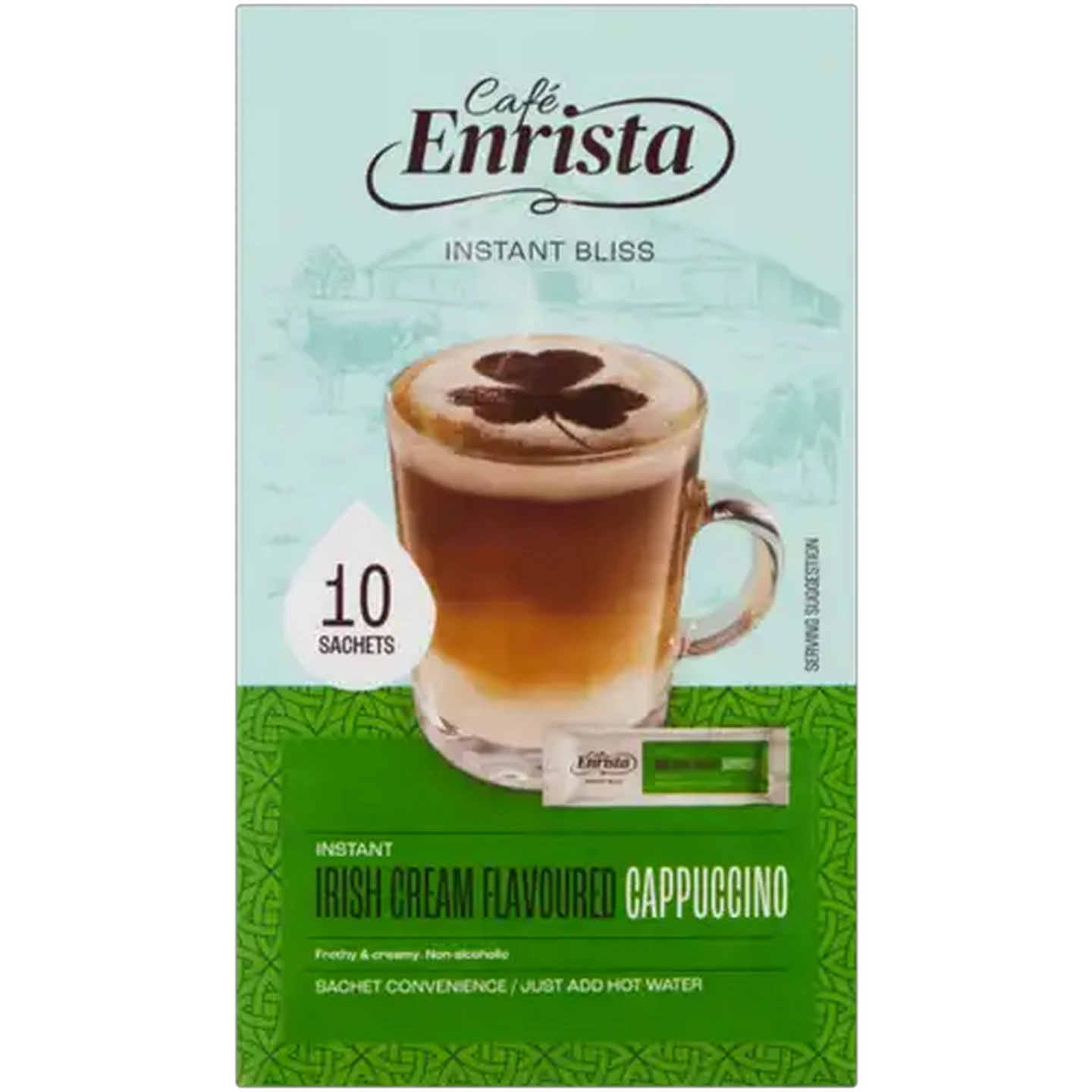 Image of Café Enrista Irish Cream Flavoured Instant Cappuccino 10 x 18g