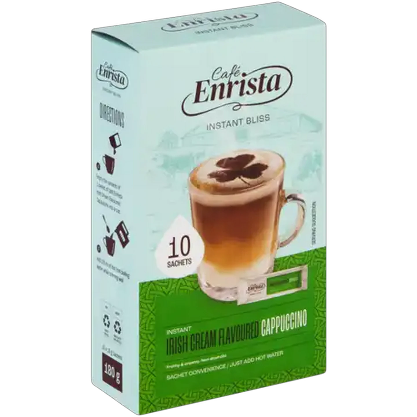Image of Café Enrista Irish Cream Flavoured Instant Cappuccino 10 x 18g