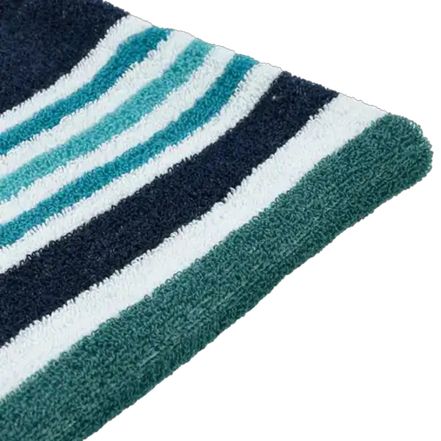 Image of Laguna Blue Multi Stripe Beach Towel 90 x 180cm