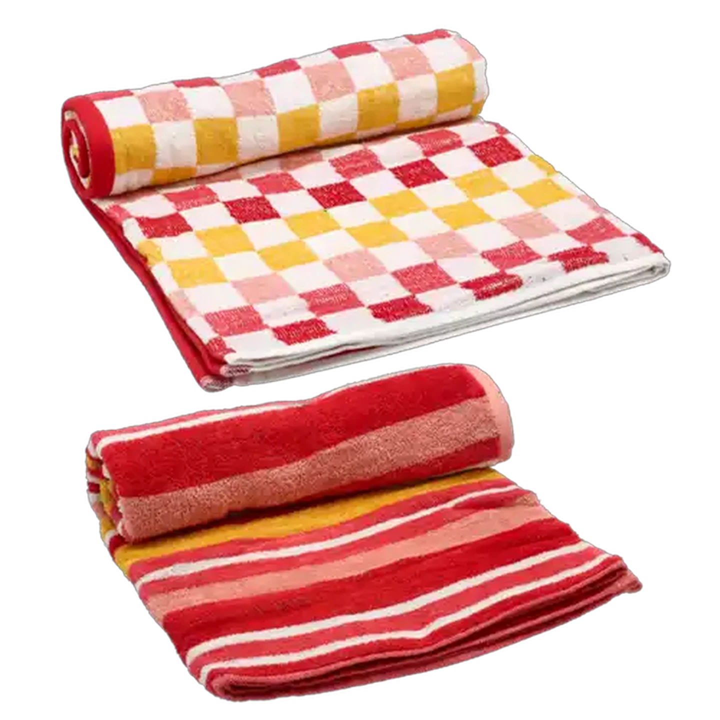 Image of Laguna Verlour Red Beach Towel 70 x 130cm 2-Pack