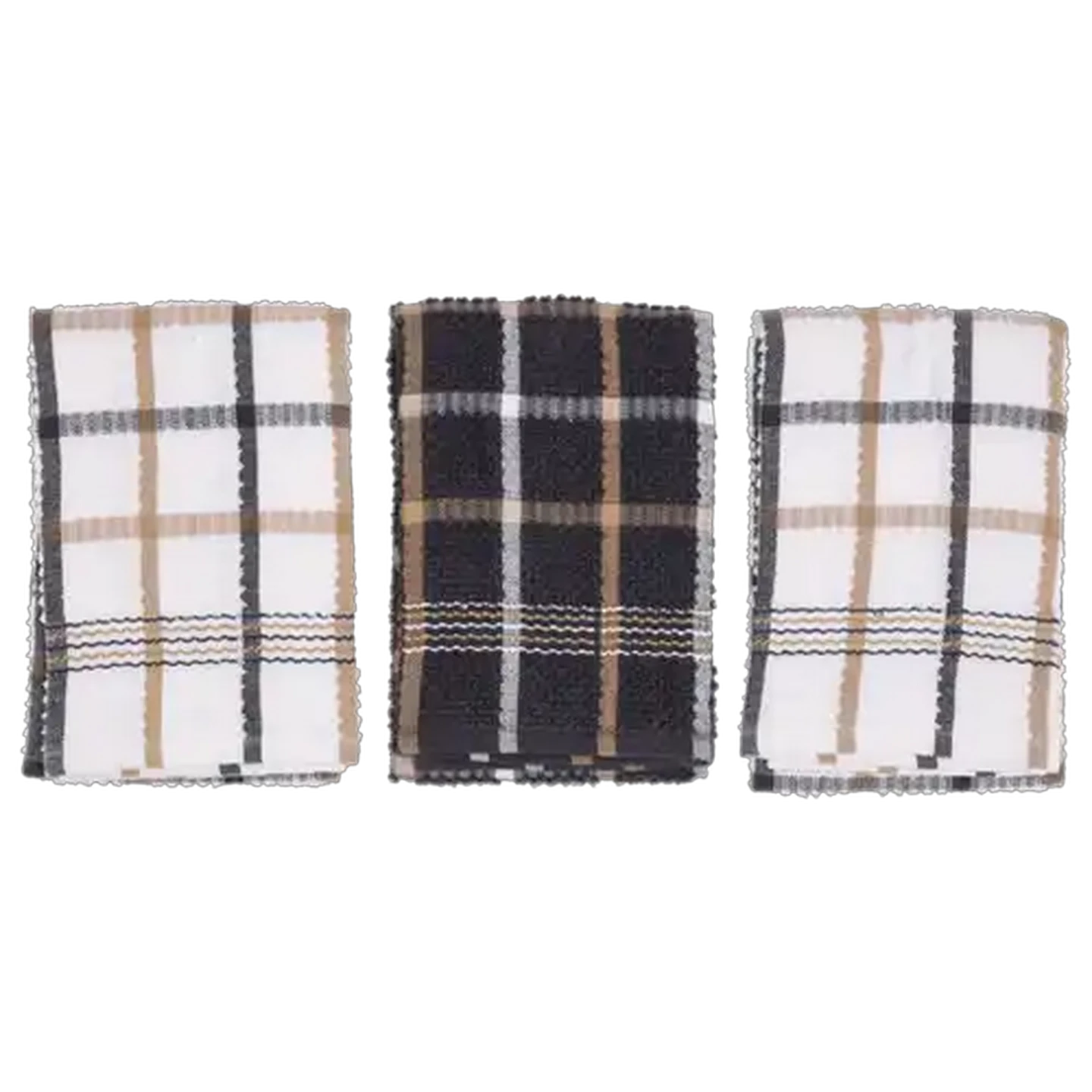 Image of Essentials Grey Moscow Kitchen Cloths 45 x 70cm 3 Piece