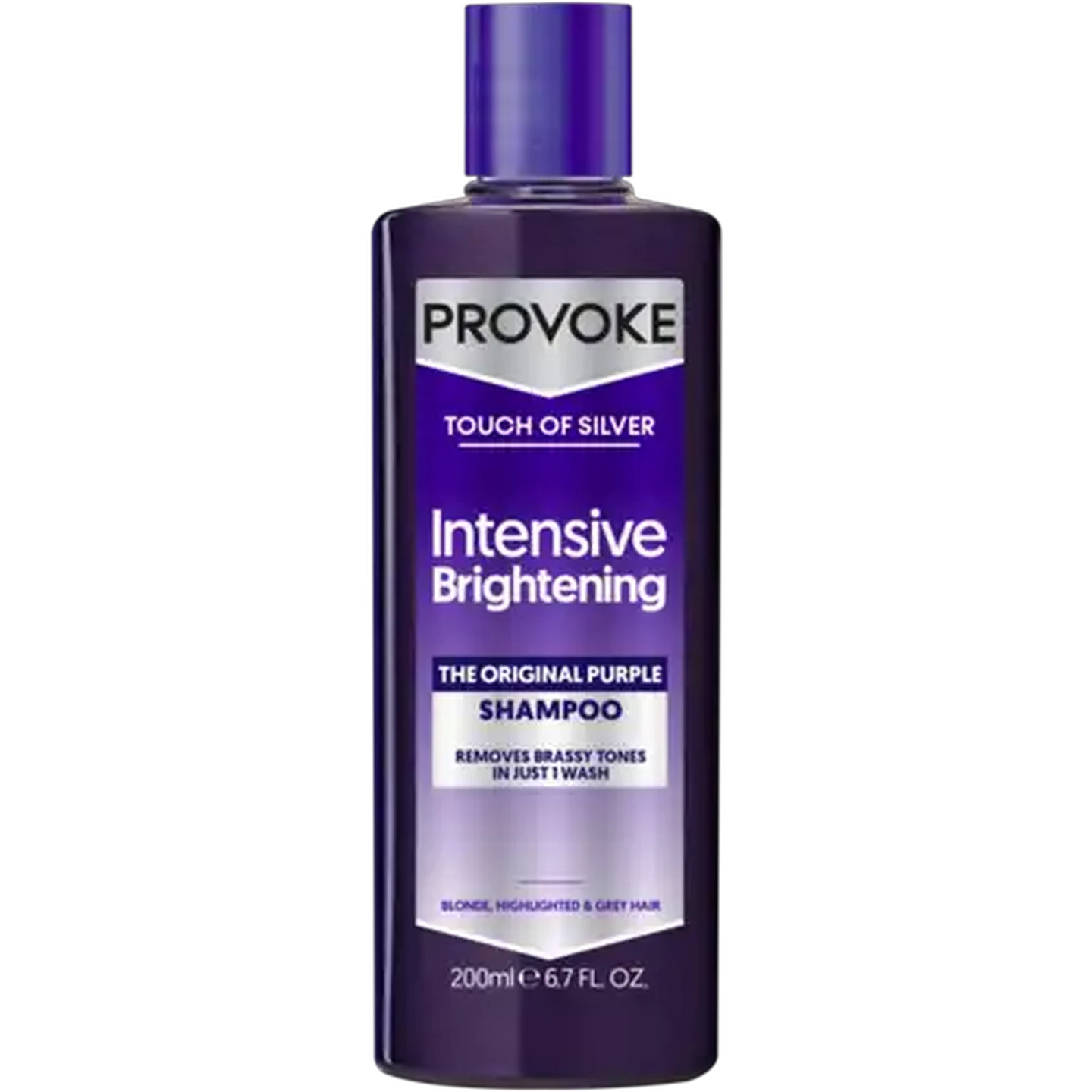 Image of PROVOKE Touch of Silver Intensive Brightening Purple Shampoo 200ml
