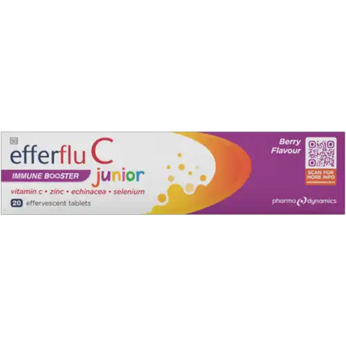 Image of Efferflu C Junior Berry Flavour Immune Booster Effervescent Tablets 20 Pack