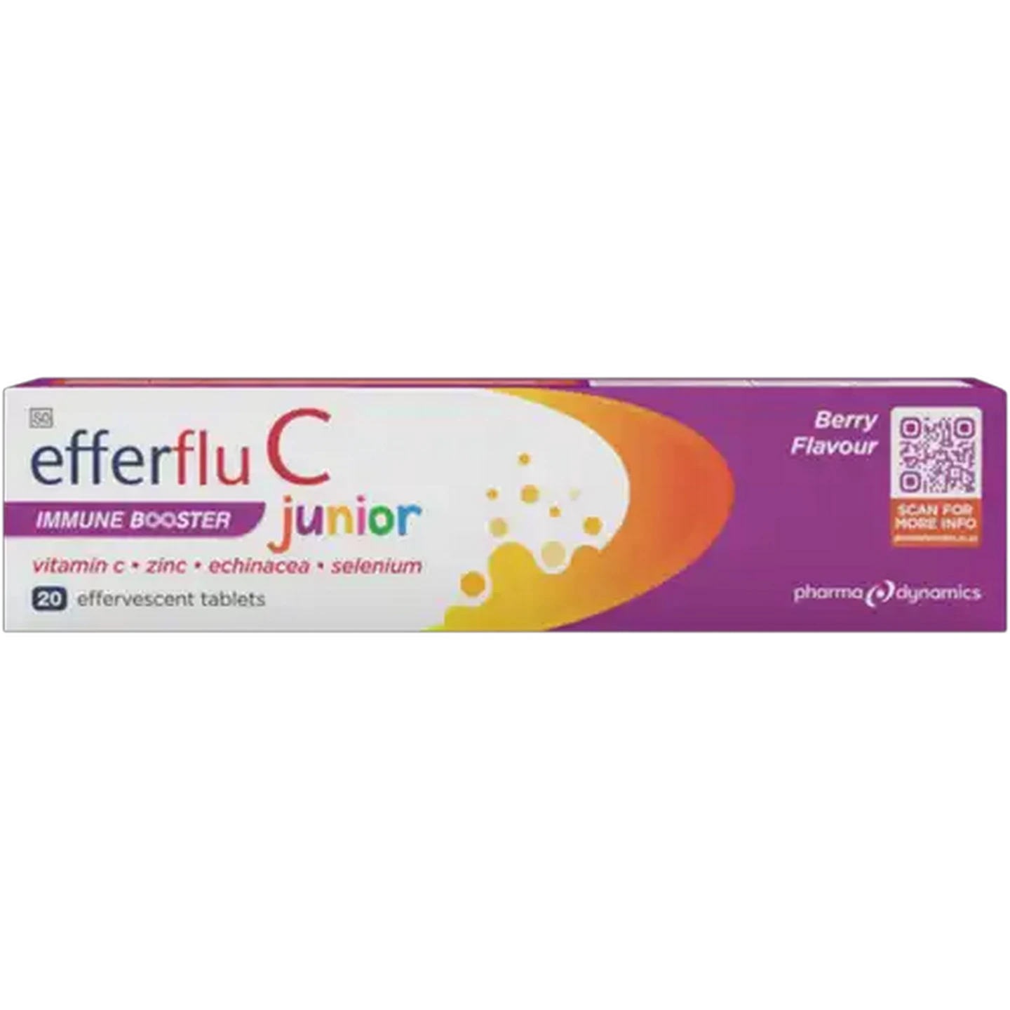 Image of Efferflu C Junior Berry Flavour Immune Booster Effervescent Tablets 20 Pack