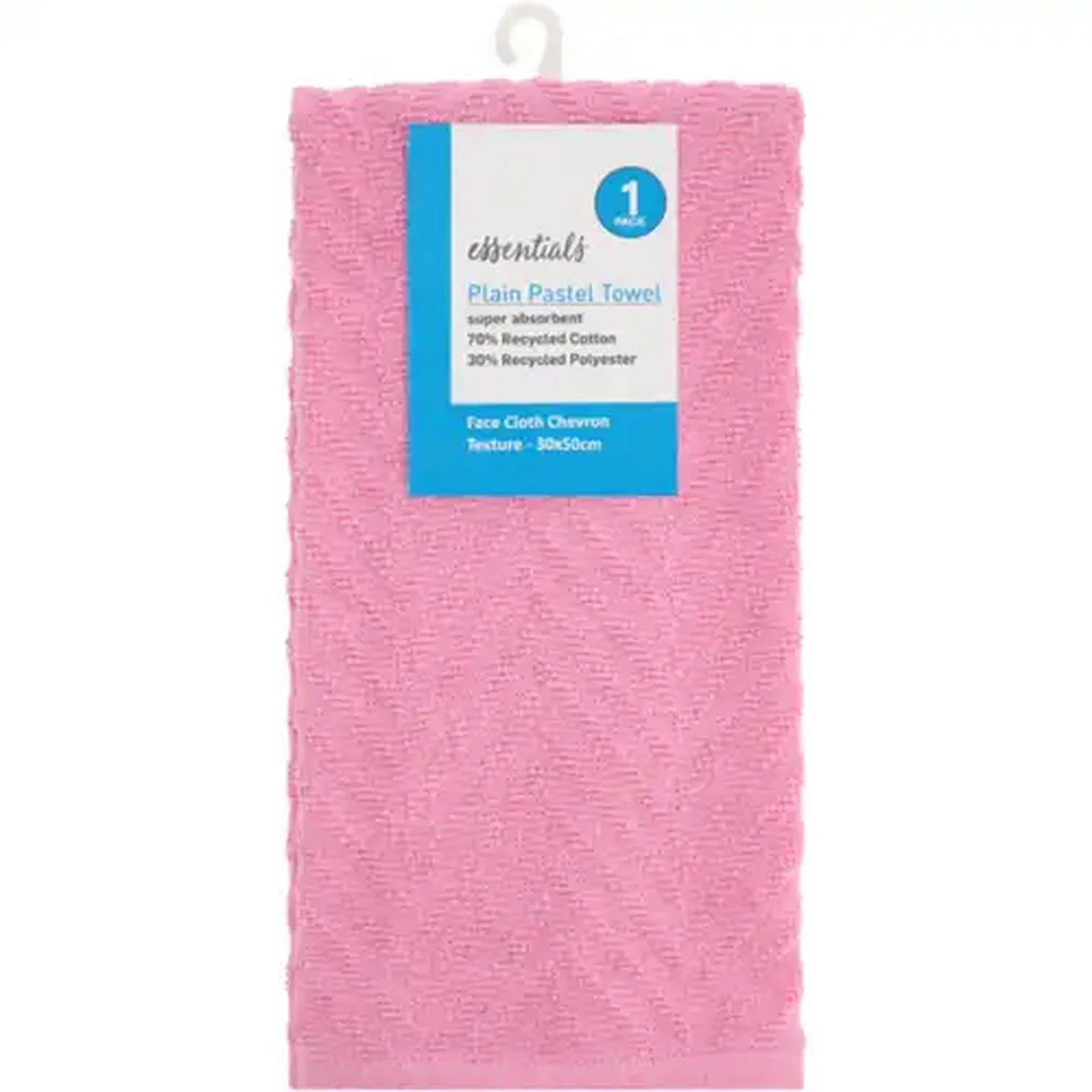Image of Essentials Chevron Textured Guest Towel (Colour May Vary)