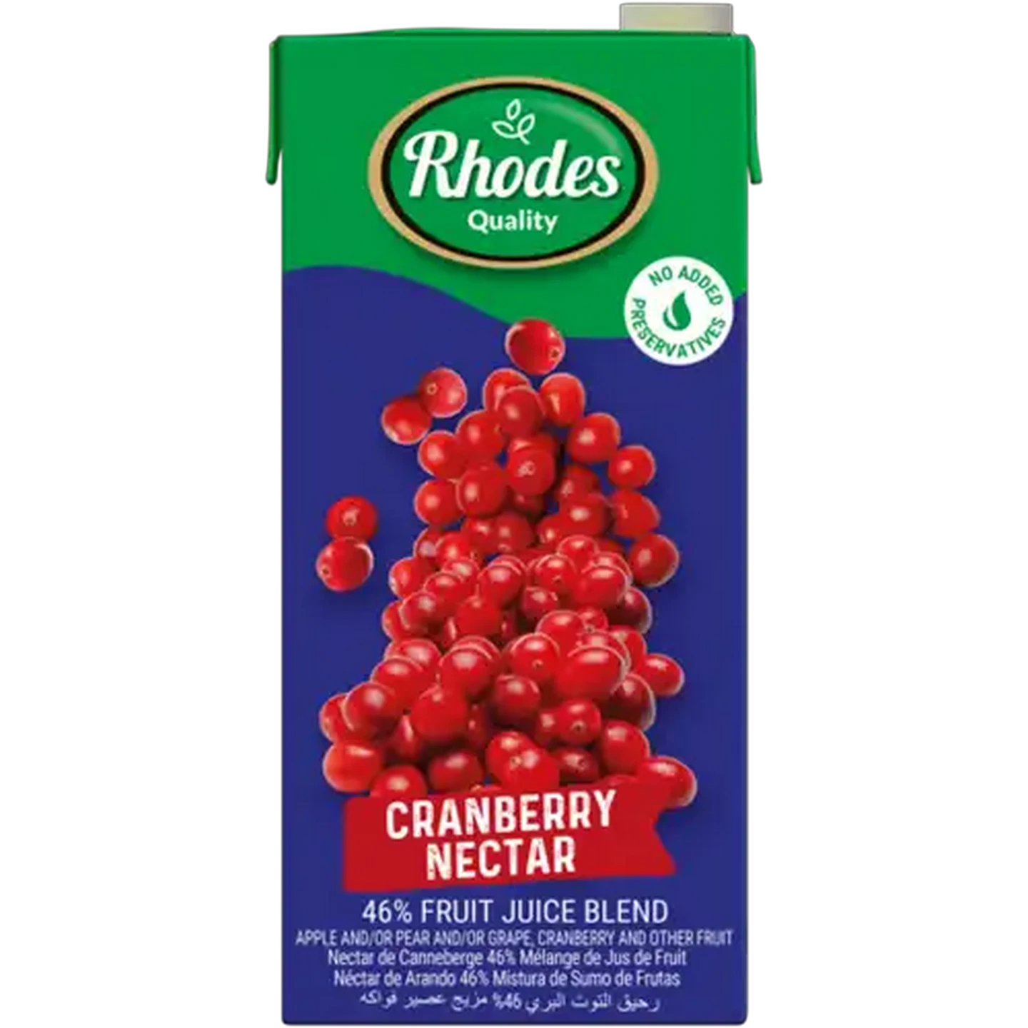 Image of Rhodes Quality Cranberry Nectar 1L