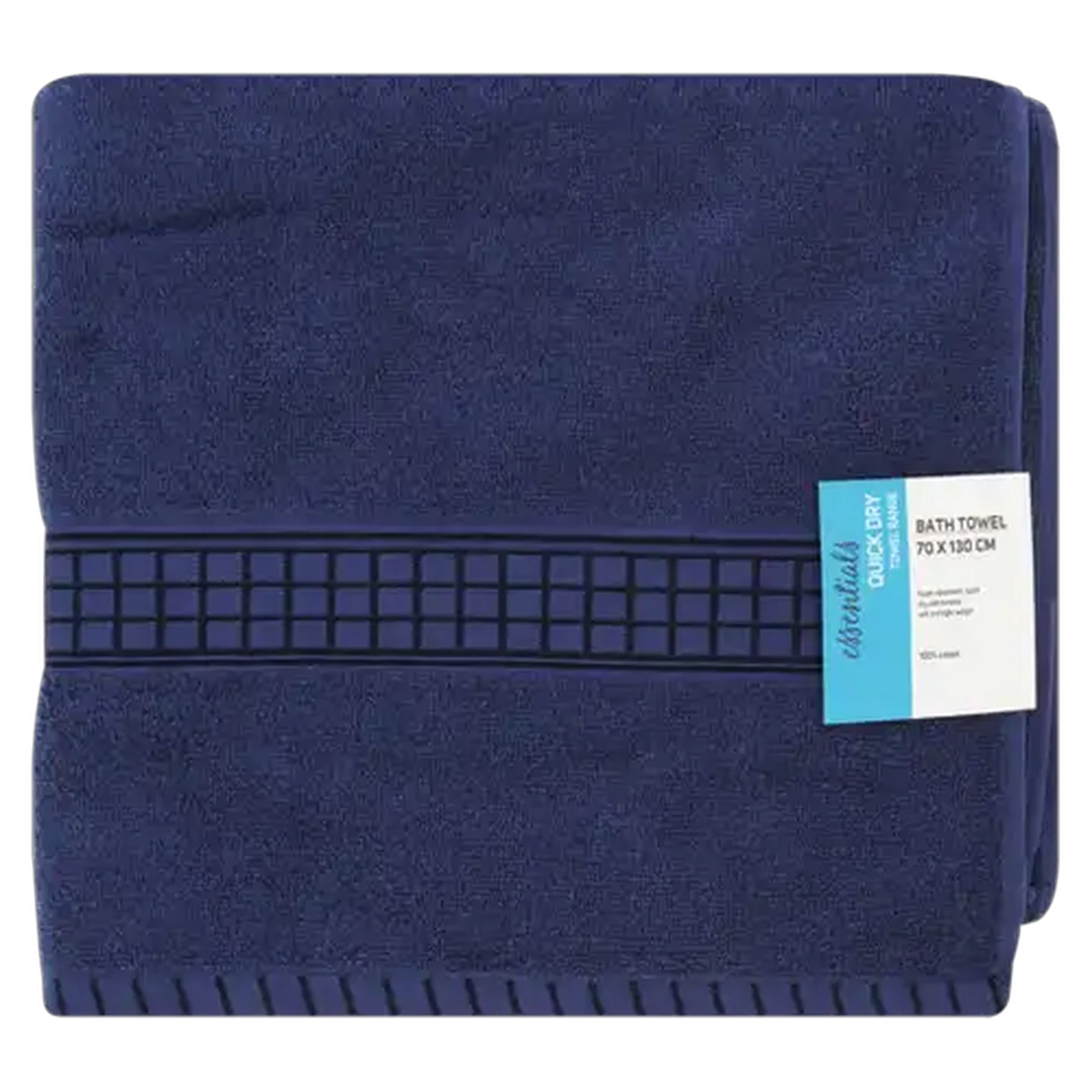 Image of Essentials Navy Bath Towel 70 x 130cm