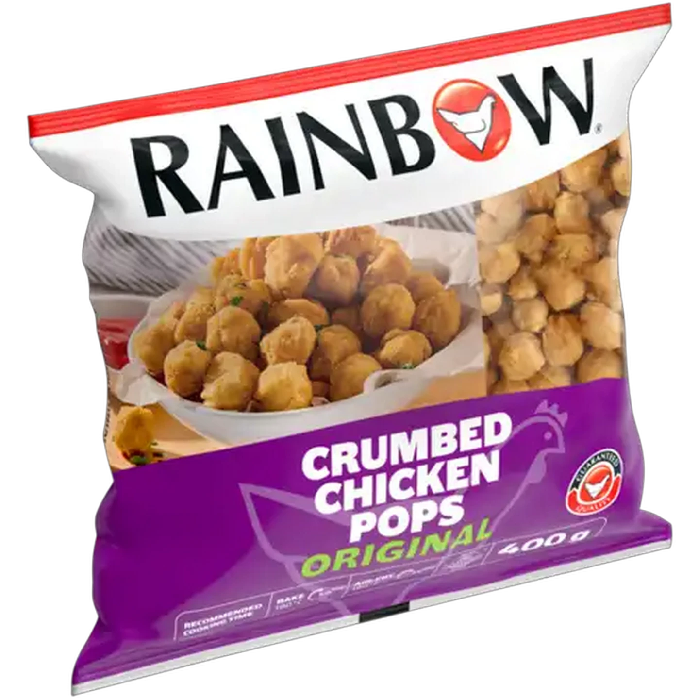 Image of RAINBOW Frozen Original Crumbed Chicken Pops 400g