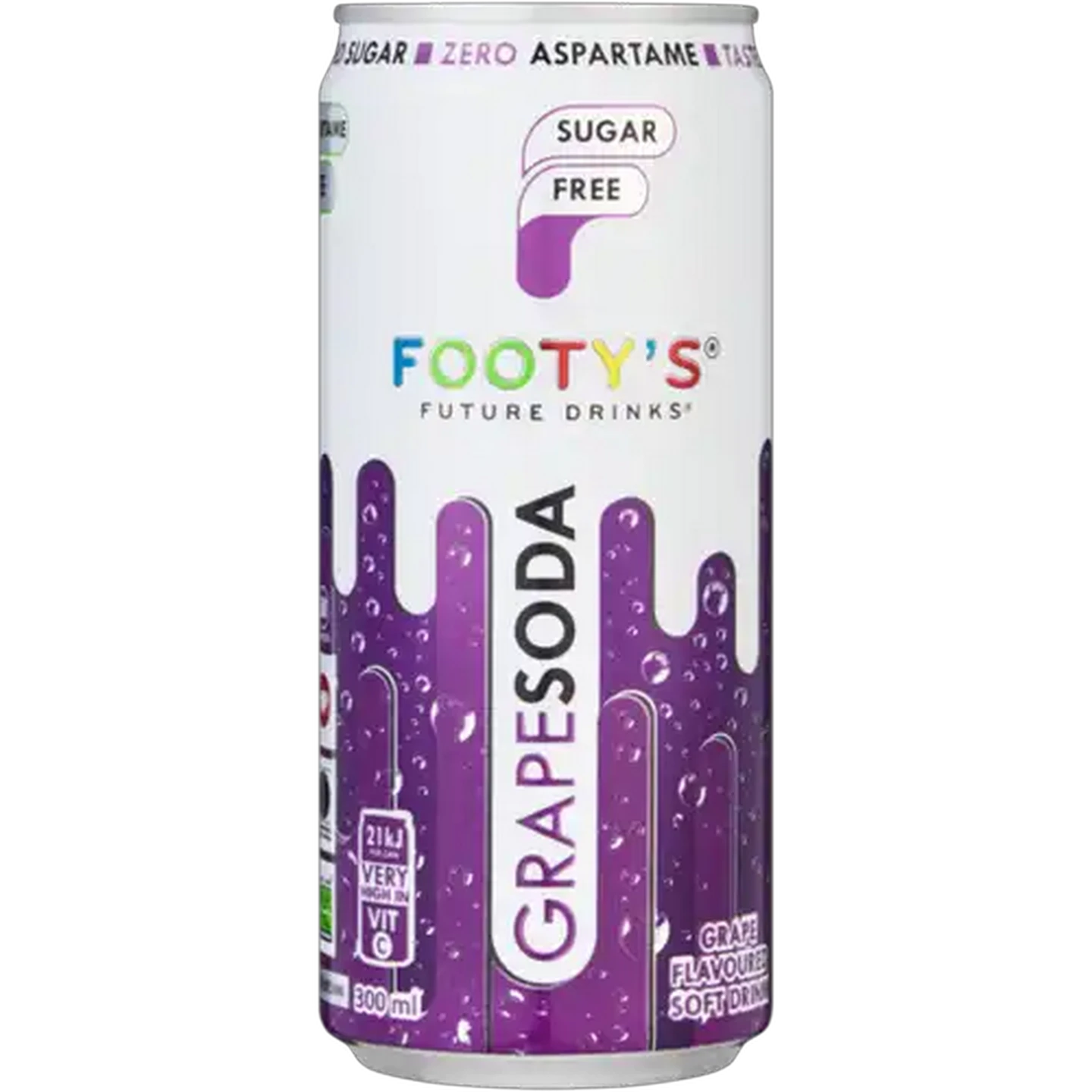 Image of Footy's Future Drinks Sugar Free Grape Soda 300ml