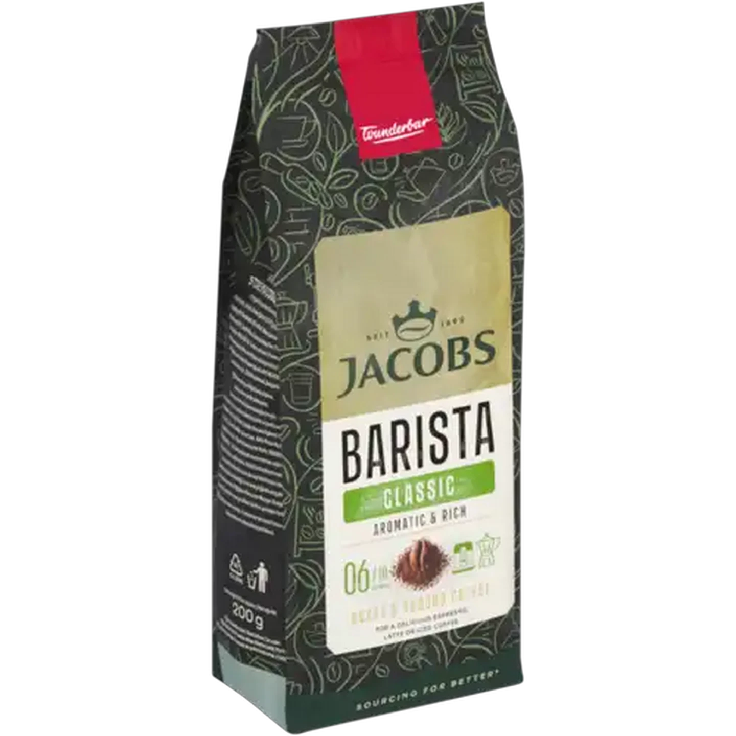 Image of Jacobs Barista Editions Classic Roast & Ground Coffee 200g
