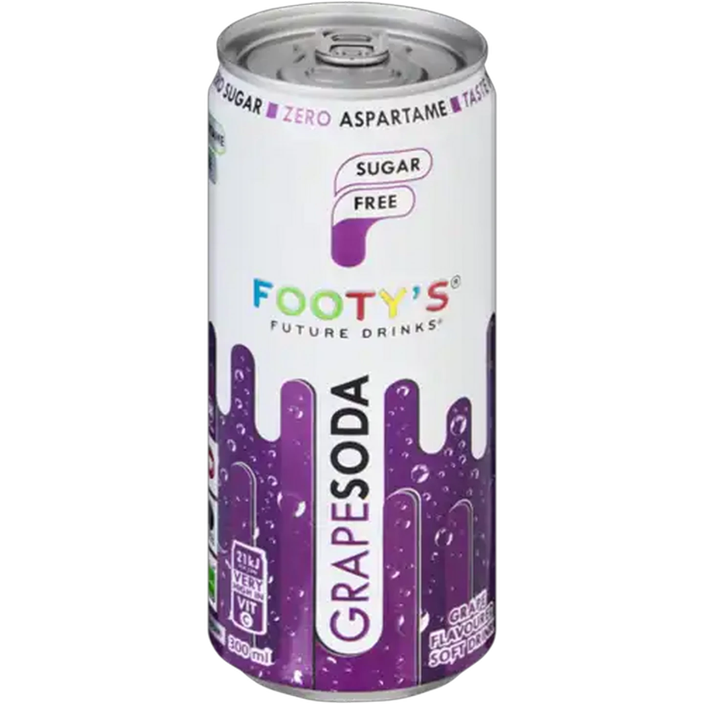 Image of Footy's Future Drinks Sugar Free Grape Soda 300ml