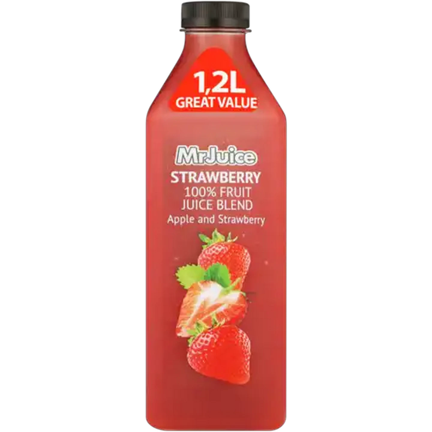 Image of Mr Juice Strawberry 100% Fruit Juice Blend 1.2L
