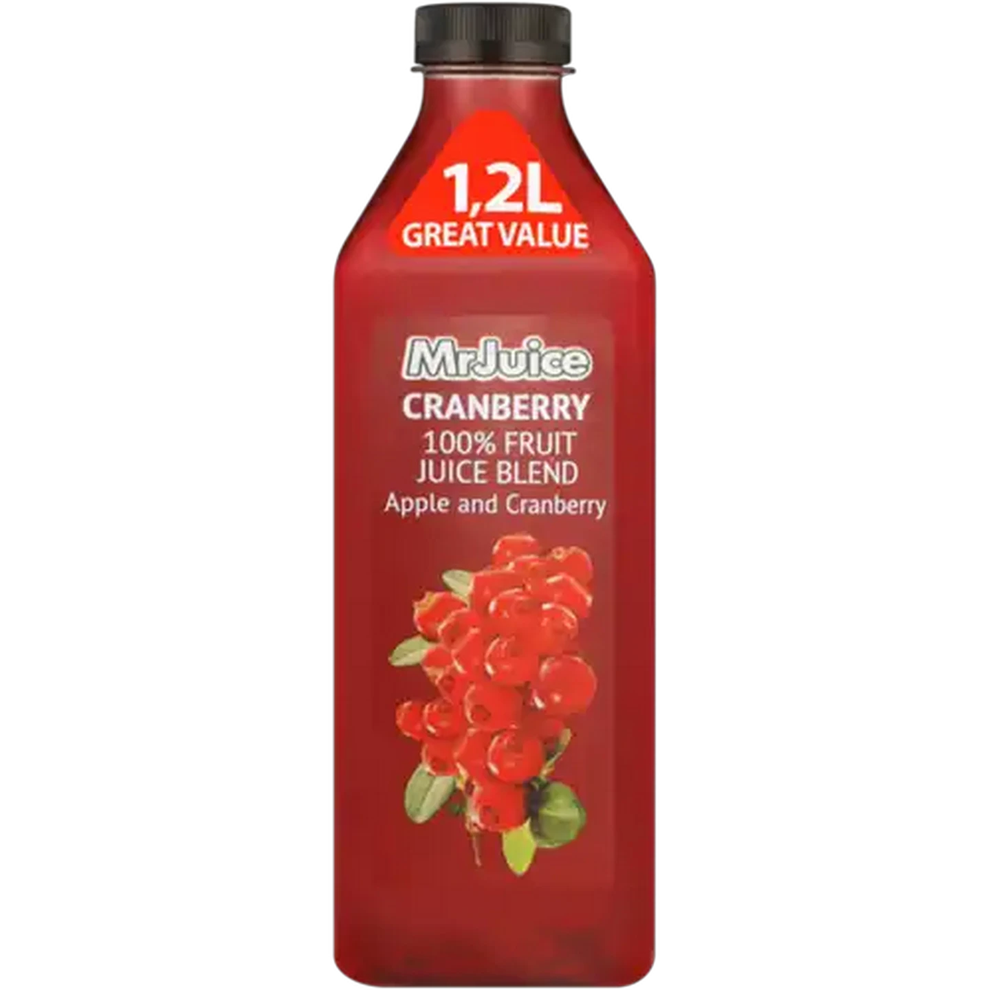 Image of Mr Juice Cranberry 100% Fruit Juice Blend 1.2L