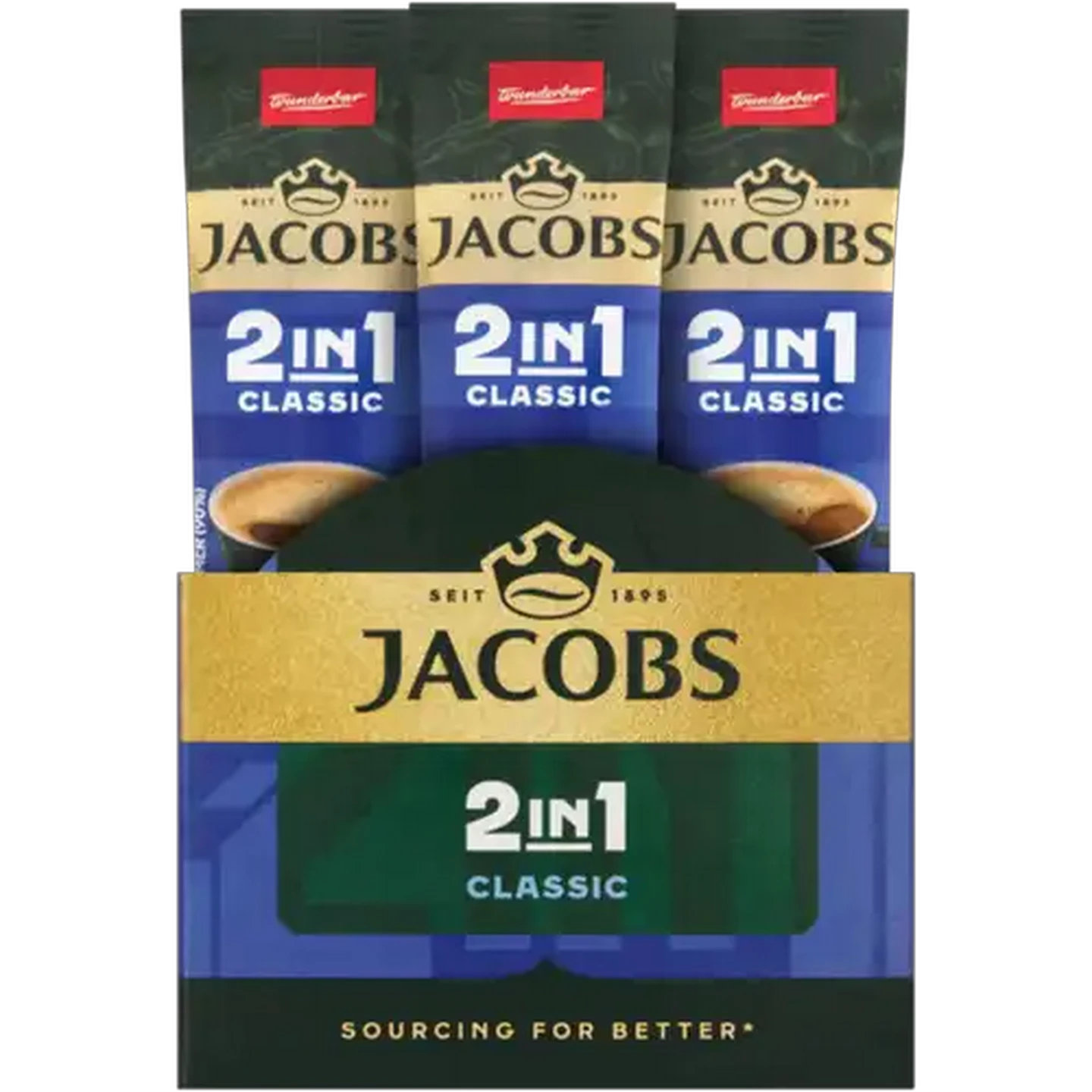 Image of Jacobs 2-in-1 Classic Instant Coffee 20 x 12.4g