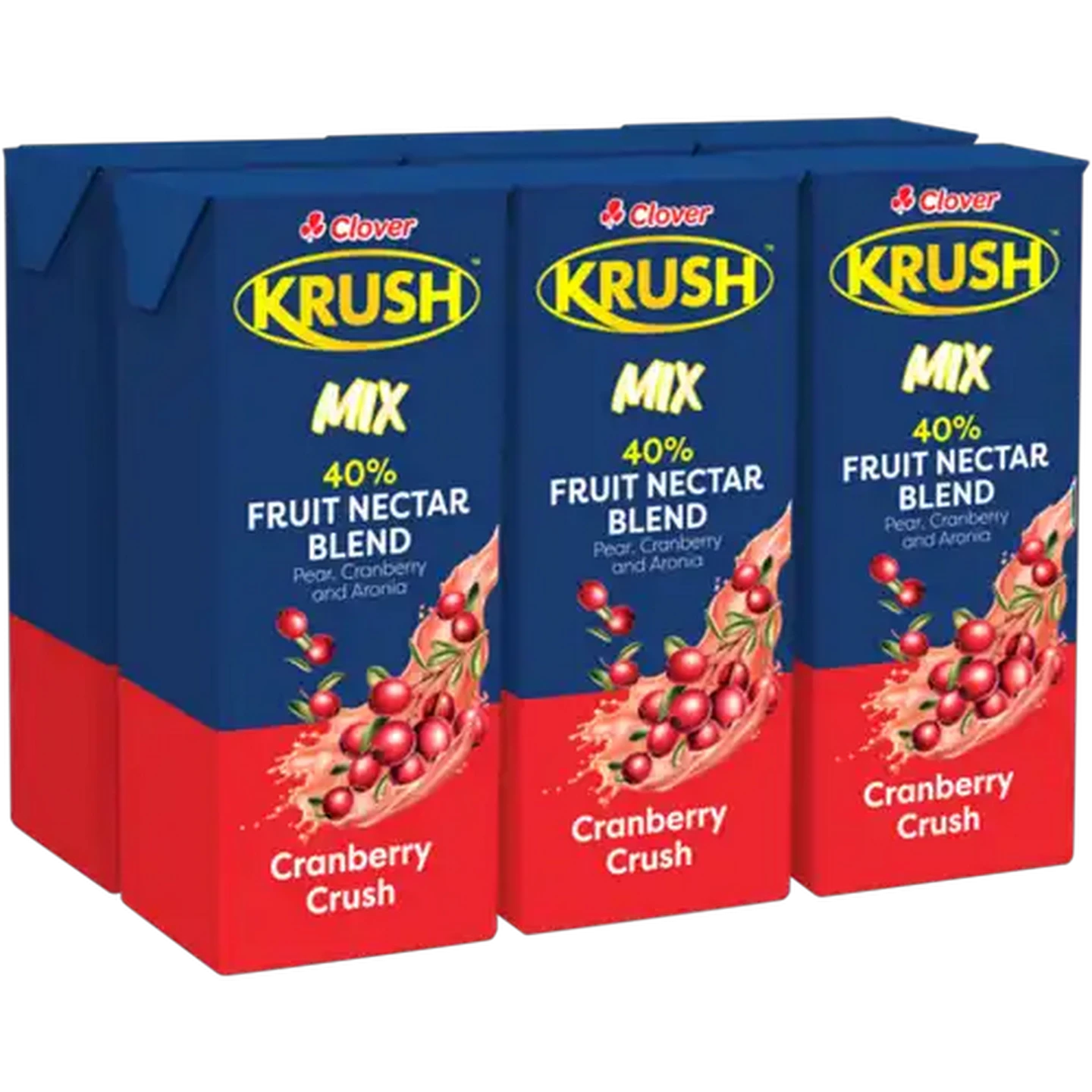 Image of Krush Cranberry Crush Mix 40% Fruit Nectar Blend 6 x 200ml