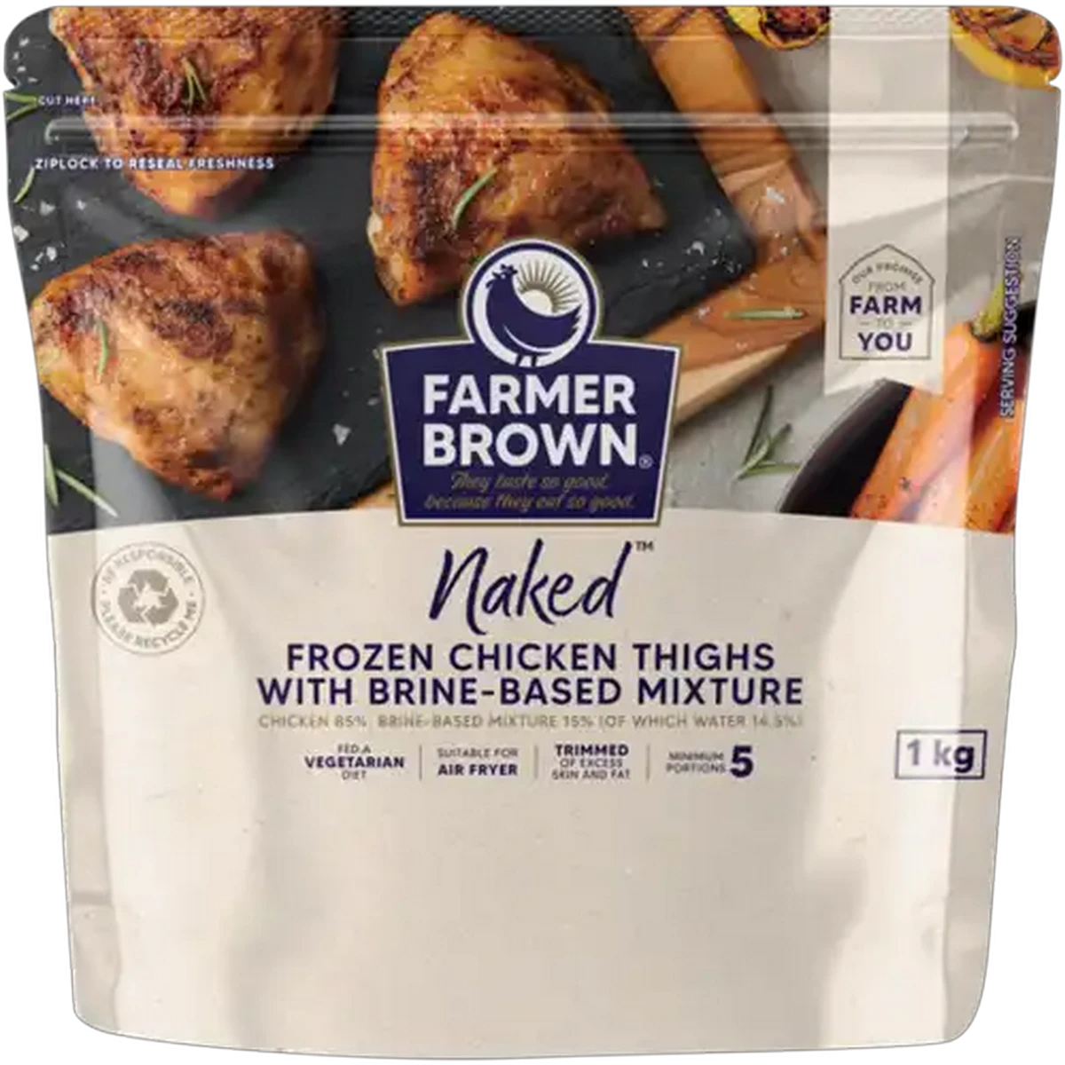 Checkers Sixty60 | Farmer Brown Naked Frozen Chicken Thighs with