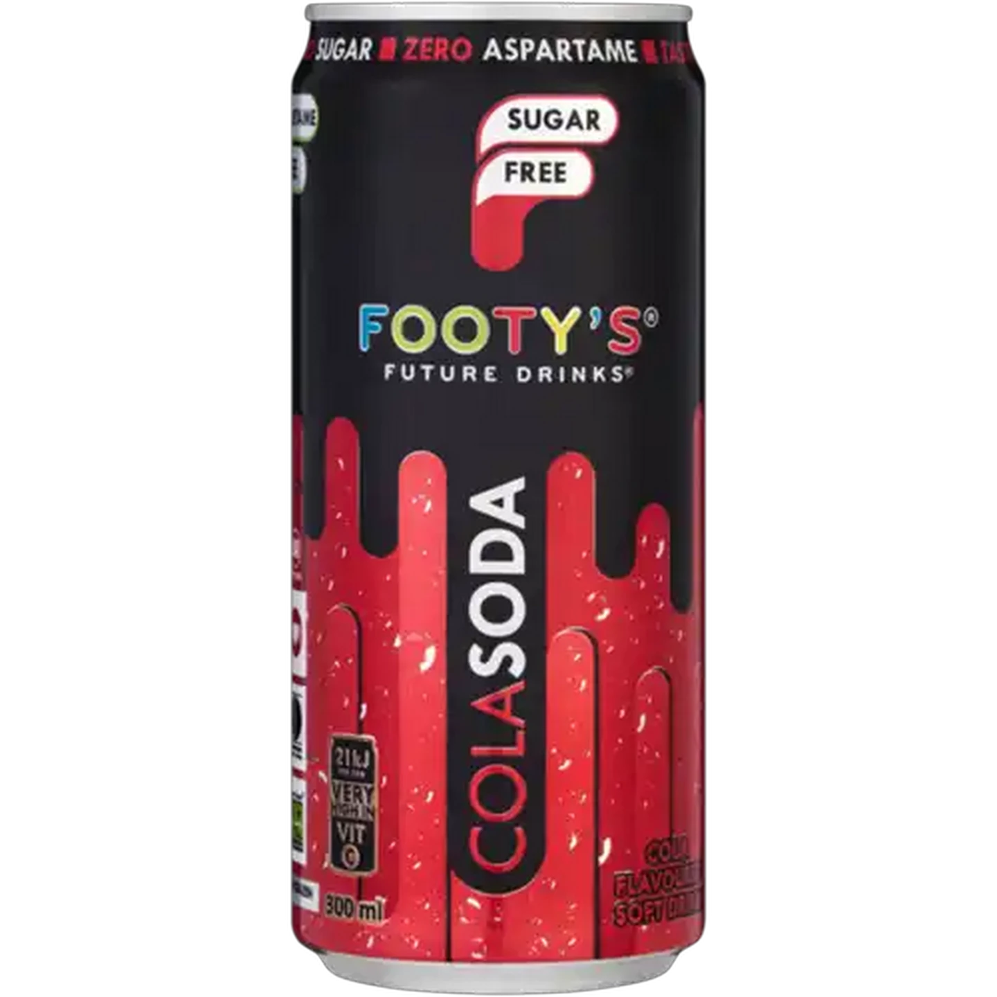 Image of Footy's Future Drinks Sugar Free Cola Soda 300ml