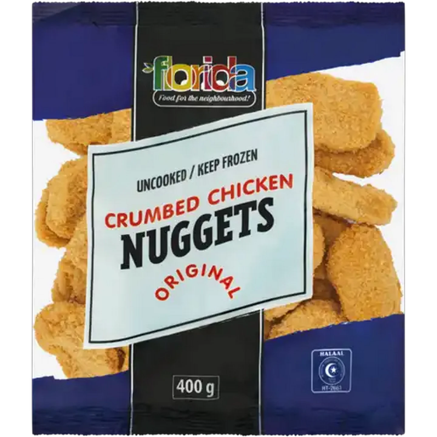 Image of Florida Foods Frozen Crumbed Chicken Nuggets 400g