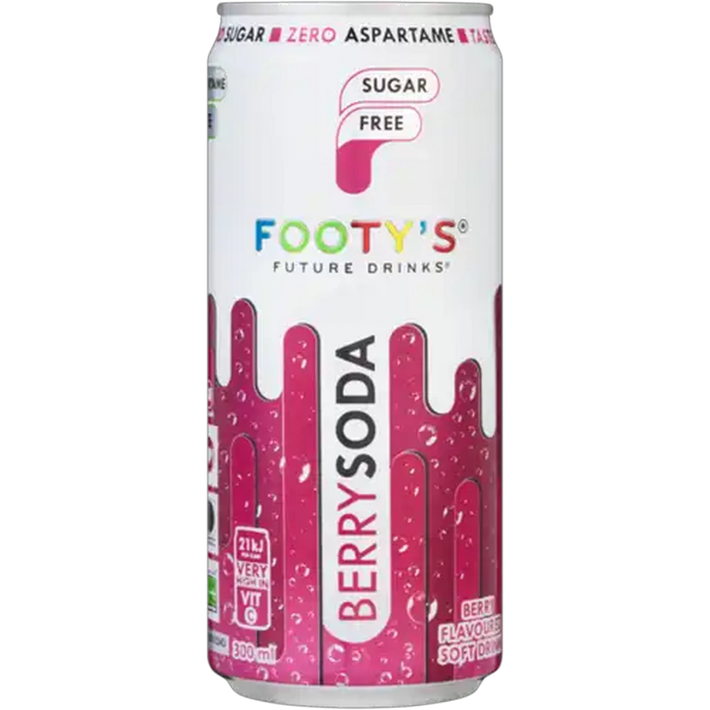 Image of Footy's Future Drinks Sugar Free Berry Soda 300ml