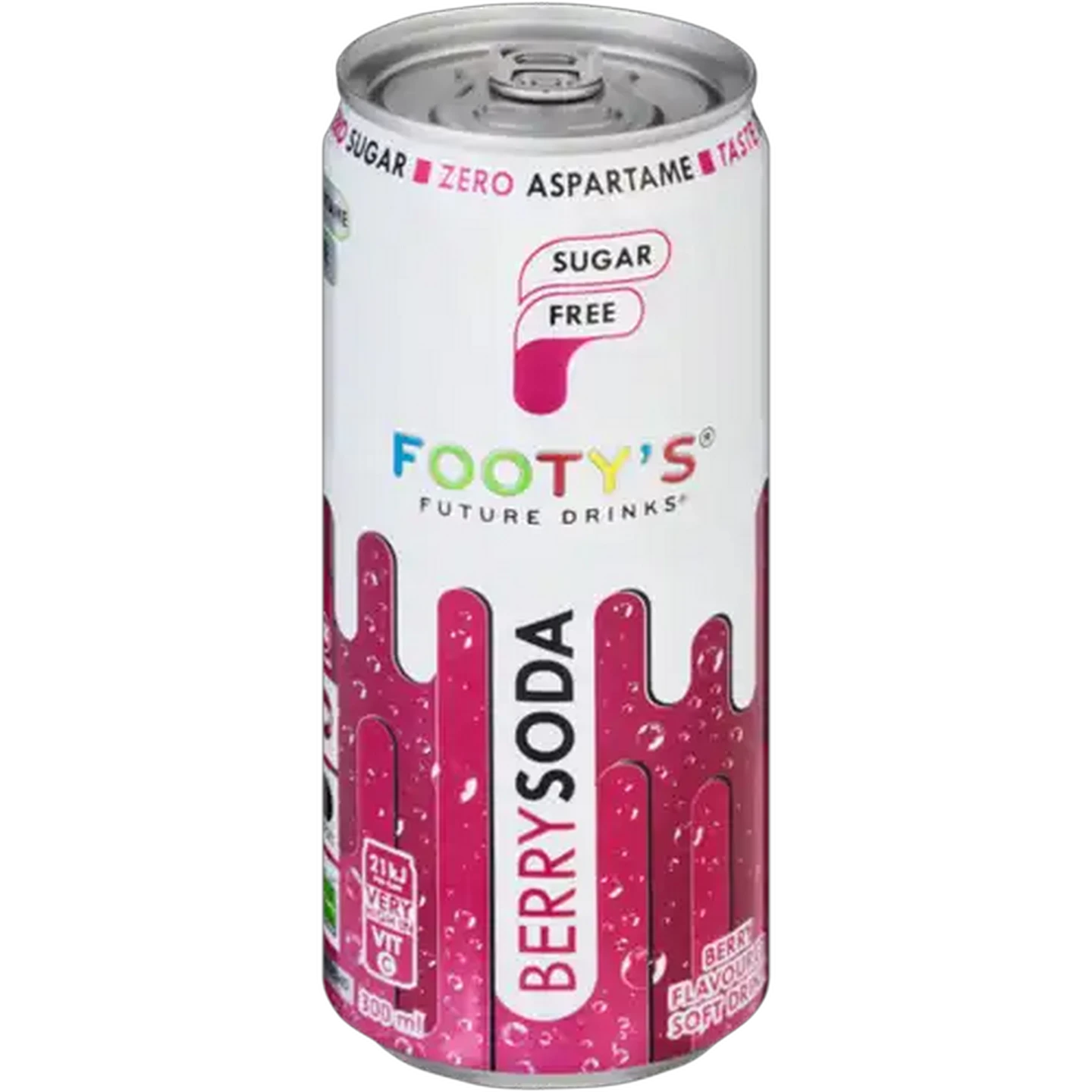Image of Footy's Future Drinks Sugar Free Berry Soda 300ml