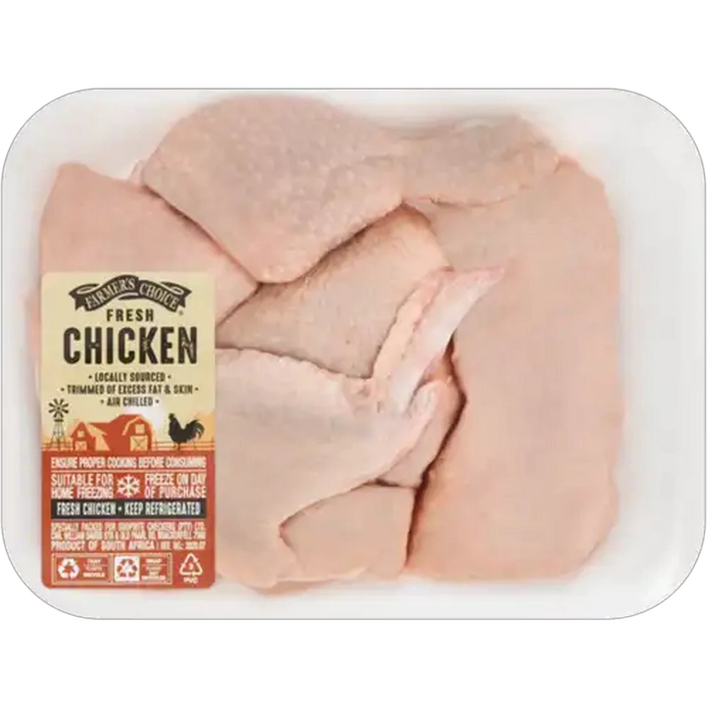 Image of Farmer's Choice Fresh Chicken 4 Piece Braai Pack Per KG
