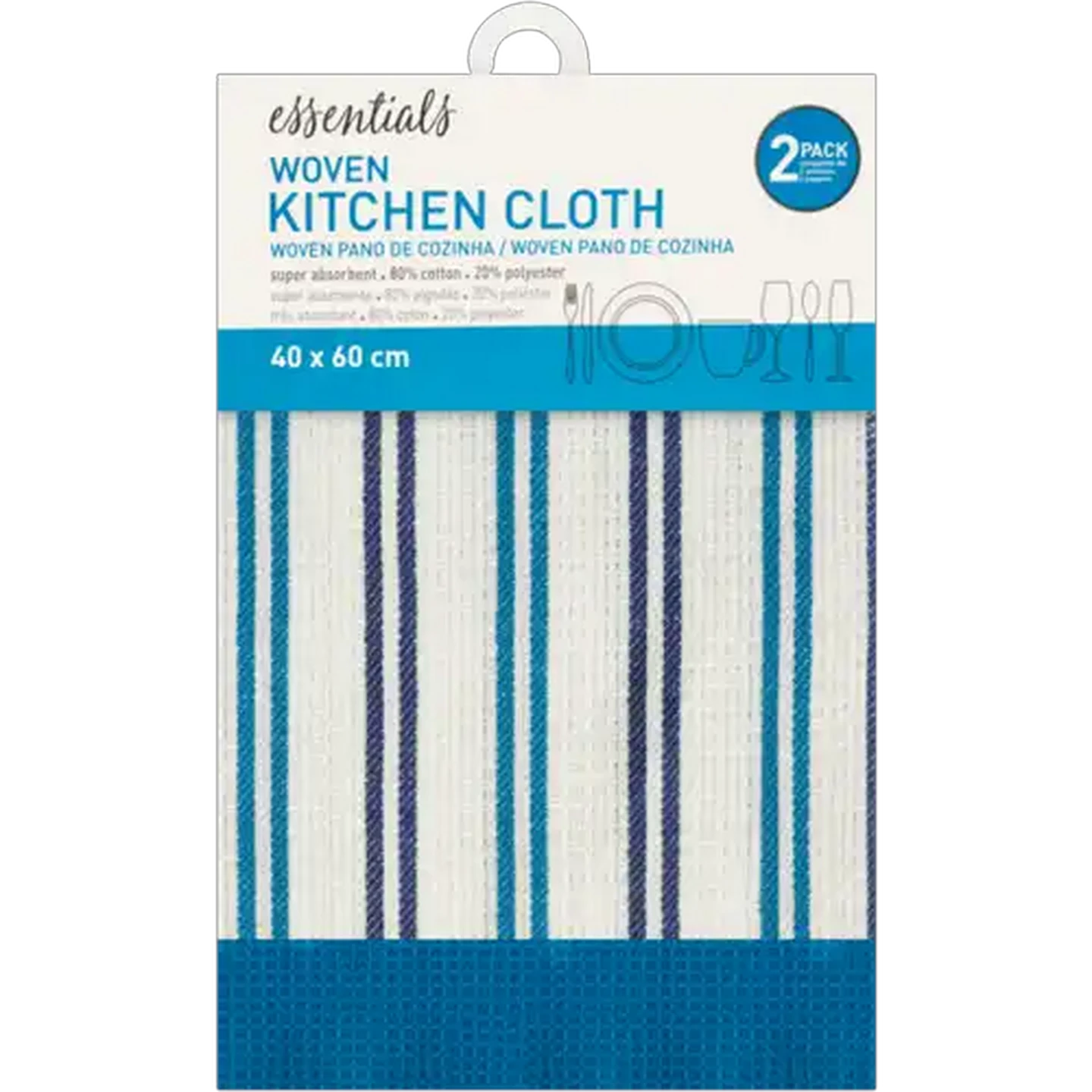 Image of Essentials Woven Kitchen Cloth 2-Pack