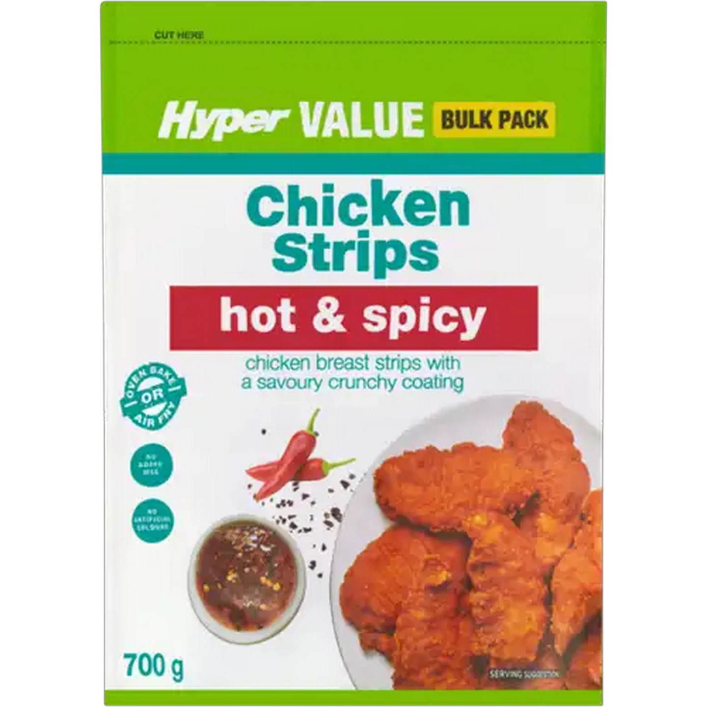 Image of Hyper Value Frozen Hot & Spicy Chicken Strips 700g