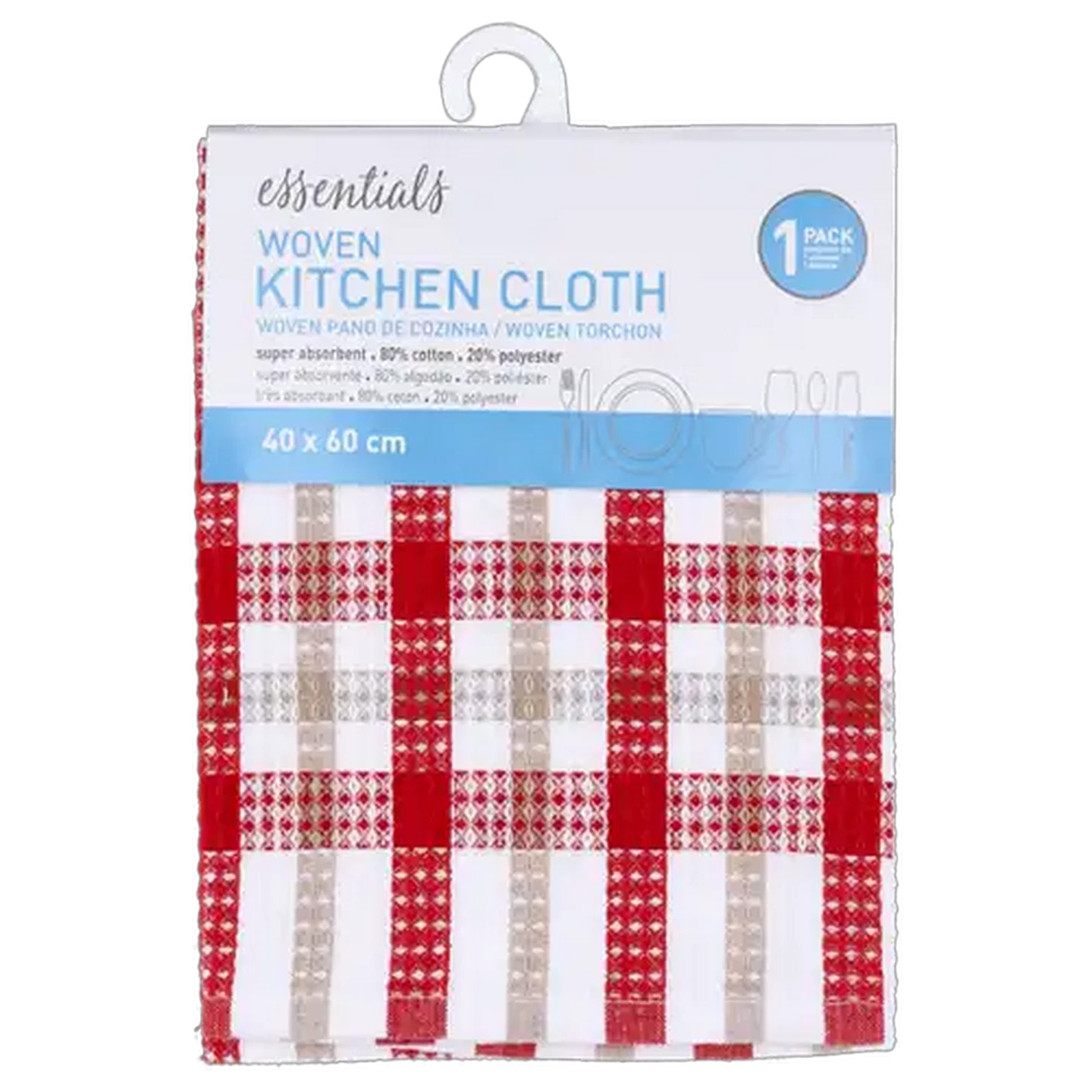 Image of Essentials Woven Kitchen Cloth 40 x 60cm (Colour May Vary)