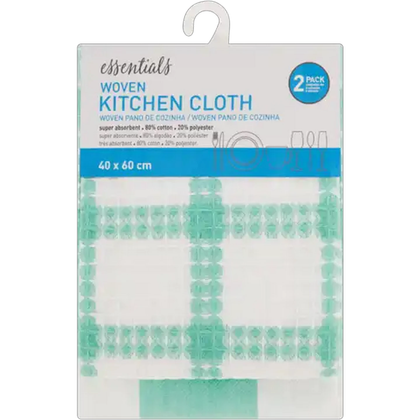 Image of Essentials Woven Kitchen Cloth 2-Pack