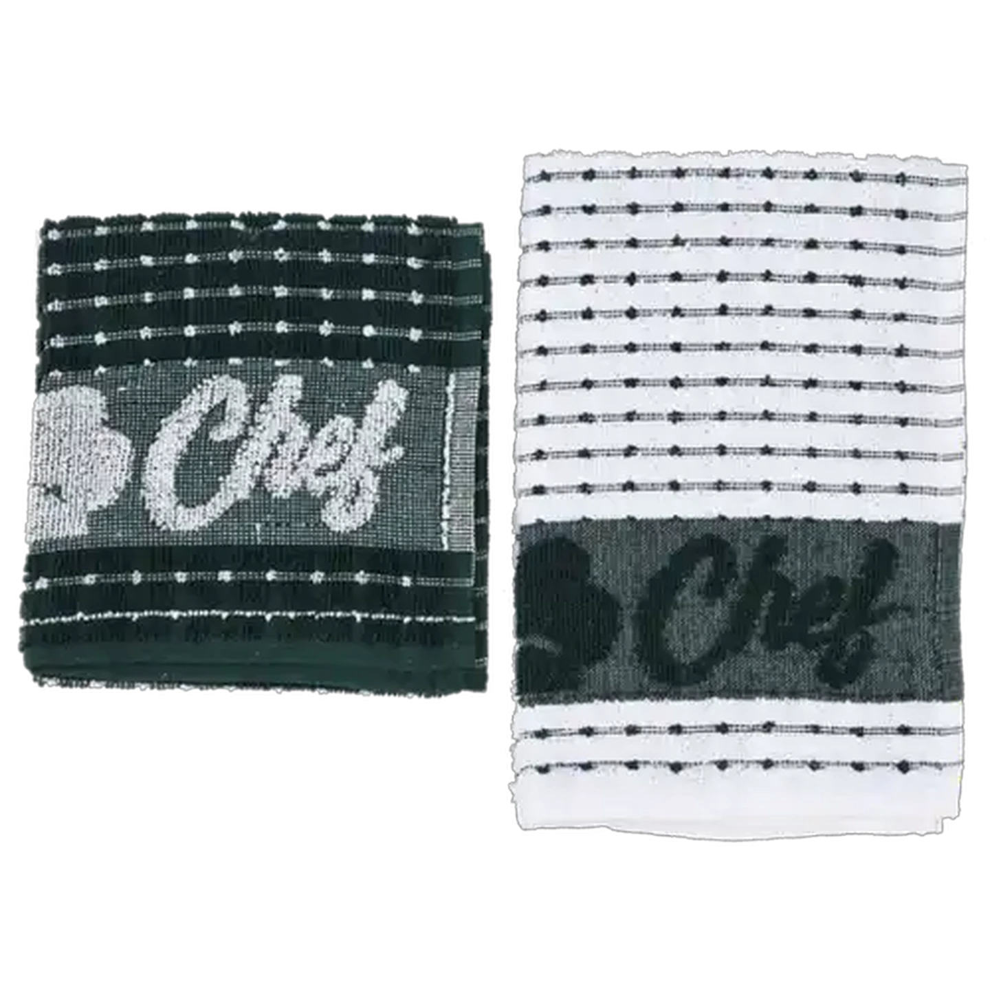 Image of Essentials Red Terry Kitchen Cloths 2-Pack