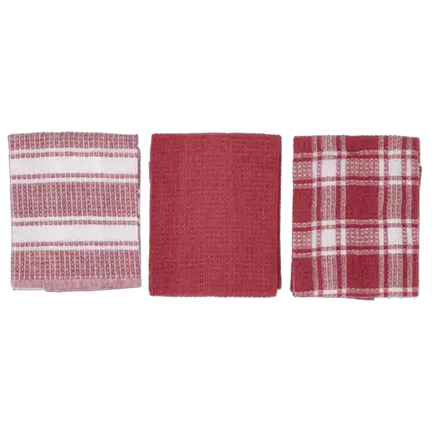 Image of Essentials Waffle Kitchen Cloths 3-Pack 35 x 50cm (Colour May Vary)