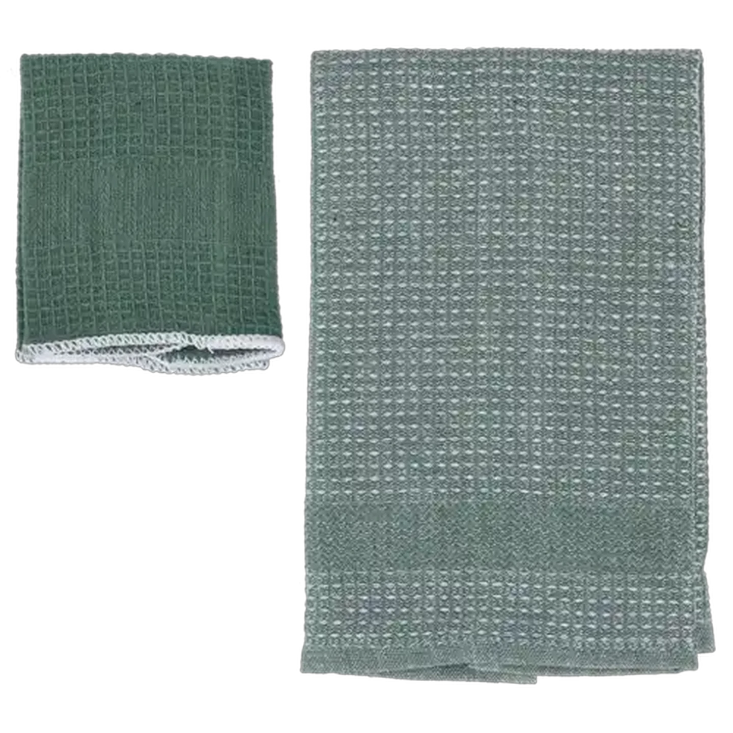 Image of Essentials Waffle Kitchen Cloth & Swabs 2-Pack 45 x 70cm (Colour May Vary)
