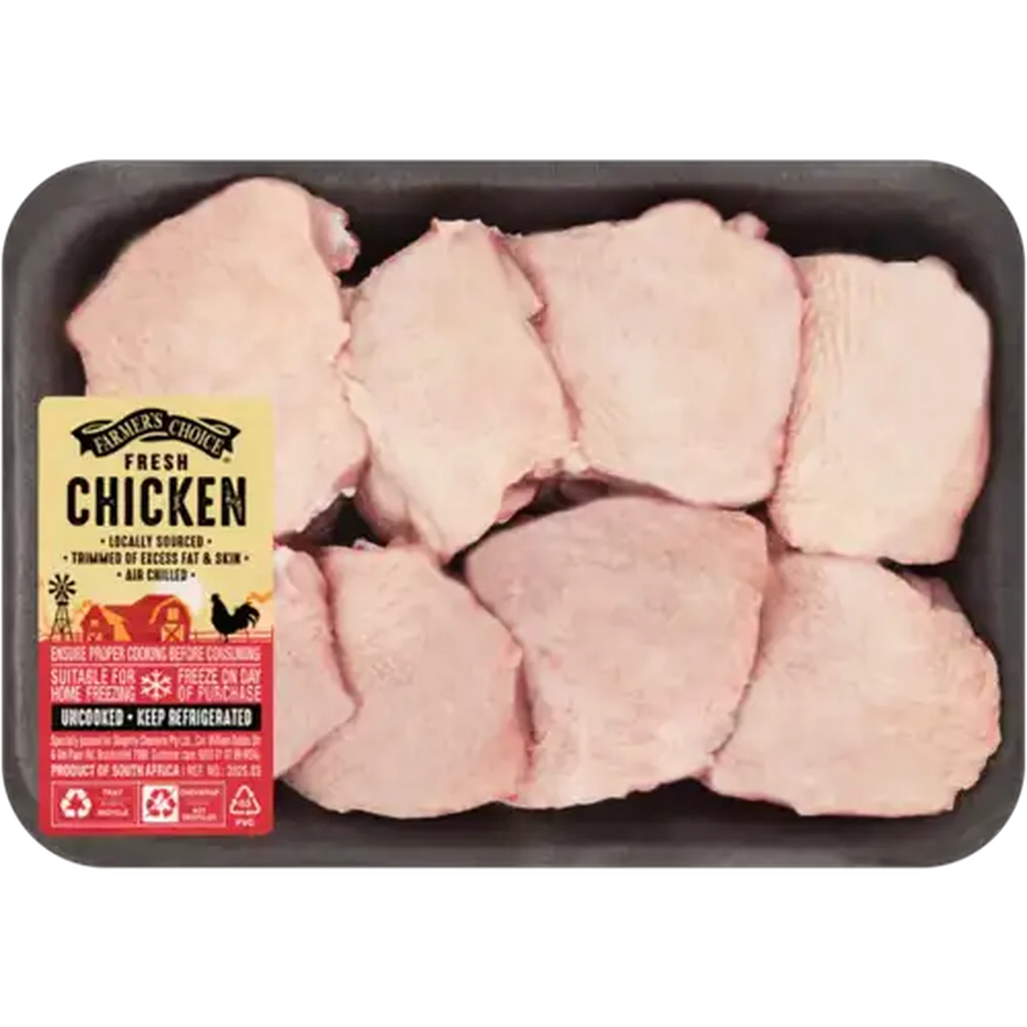 Image of Farmer's Choice Fresh Chicken 8 Piece Thighs Per KG