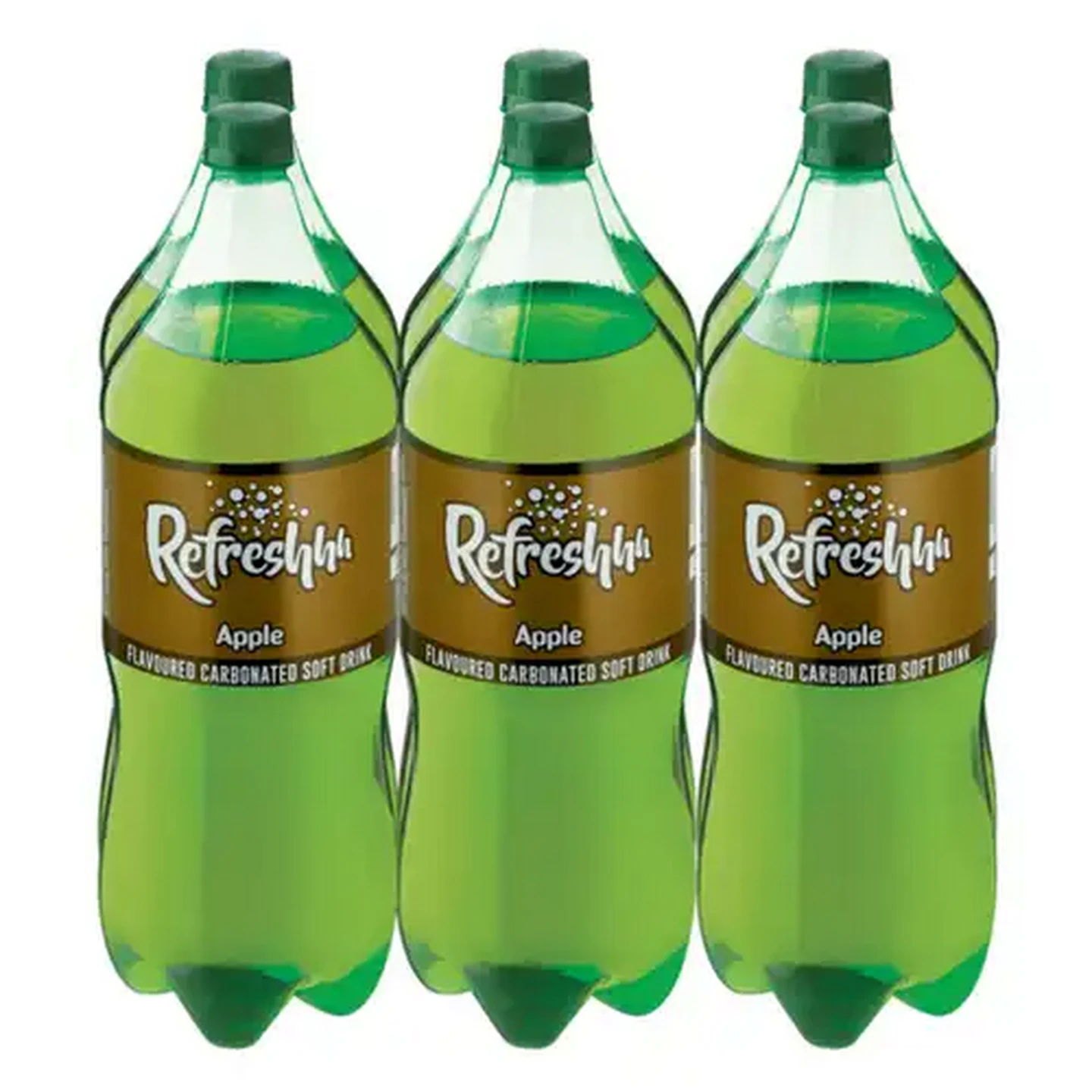 Image of Refreshhh Apple Flavoured Soft Drinks 6 x 2L