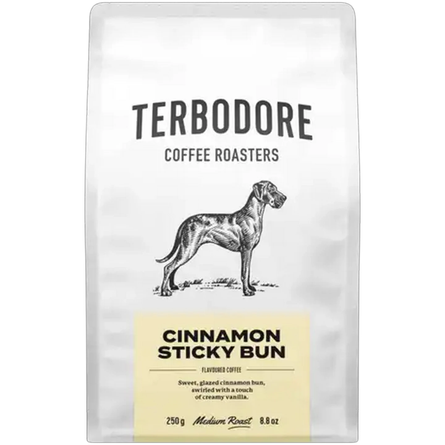 Image of Terbodore Cinnamon Sticky Bun Flavoured Coffee 250g