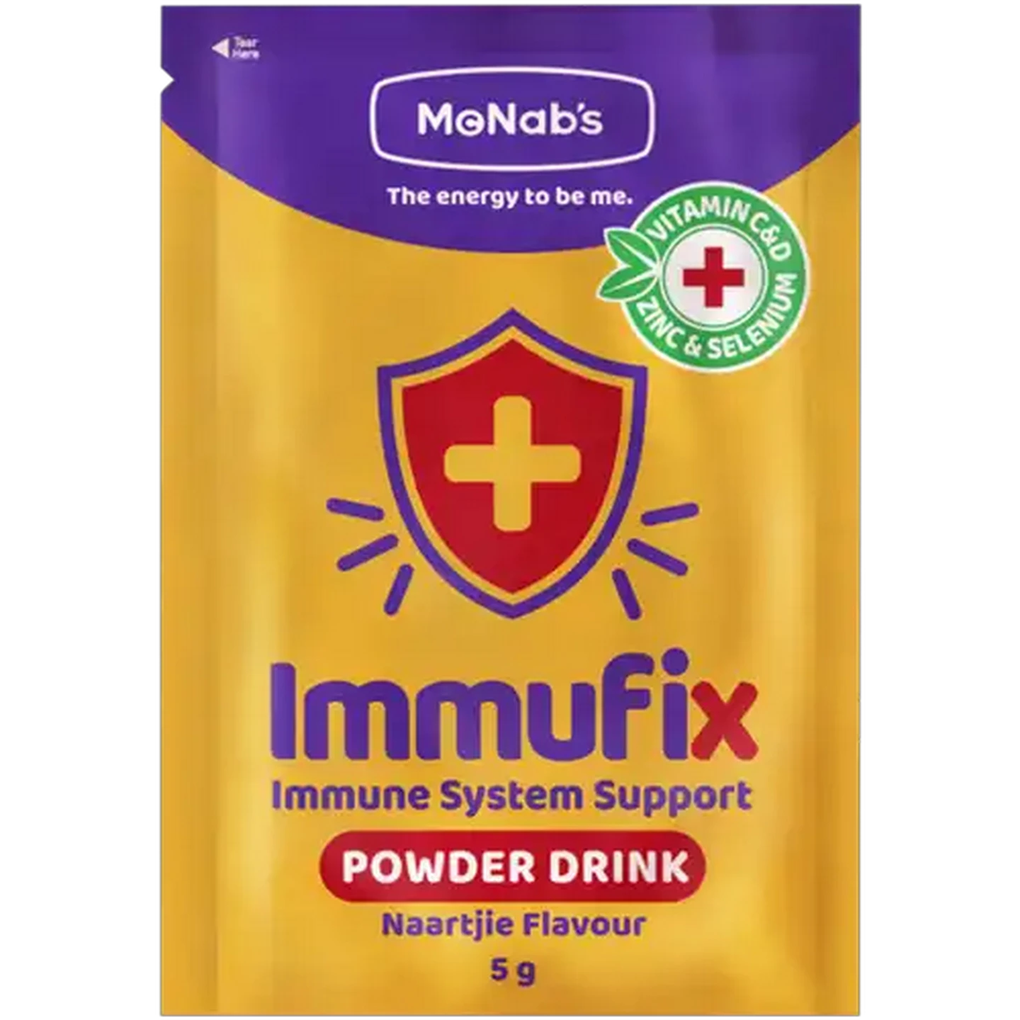 Image of McNab's Naartjie Flavour Immunifix Powder Drink 5g