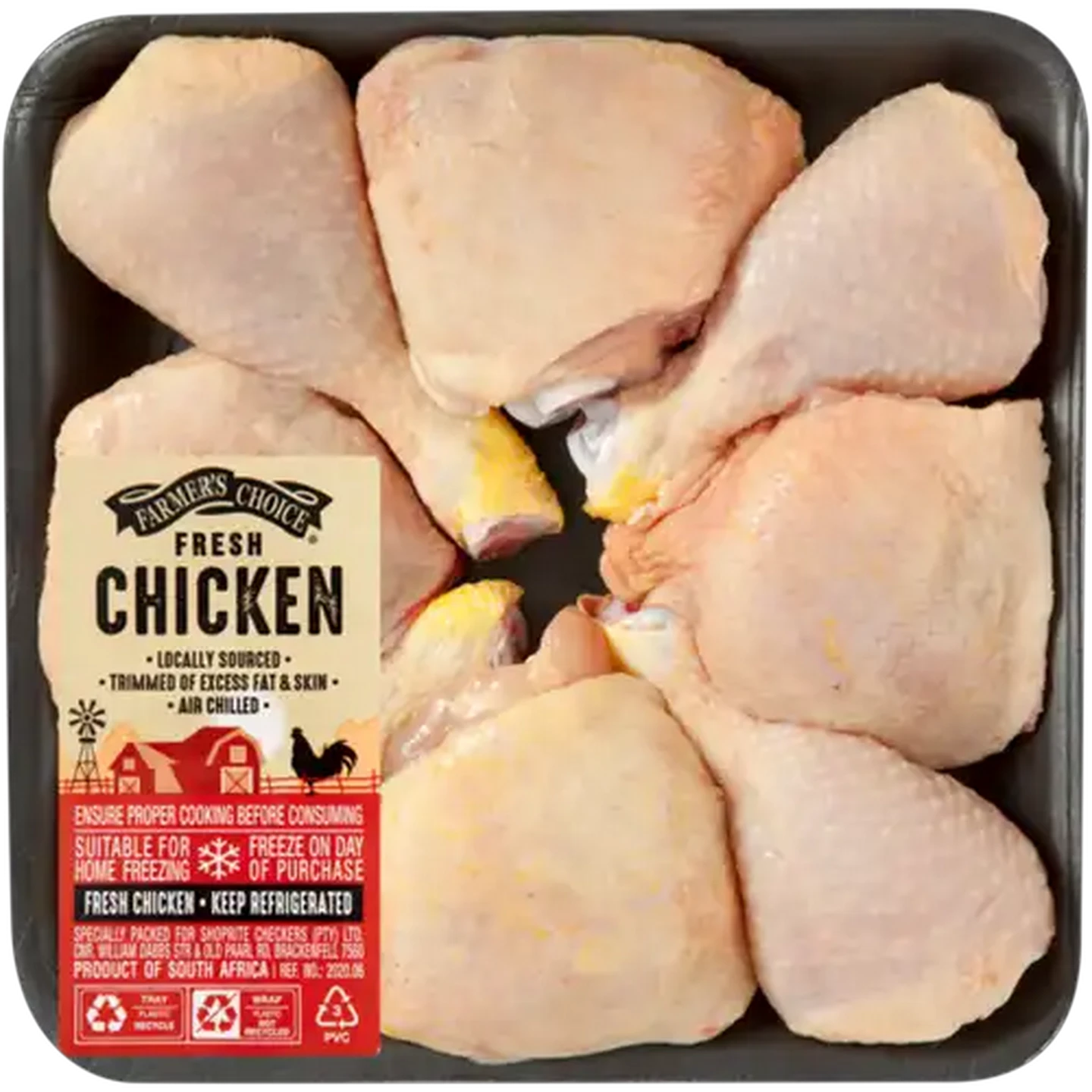 Image of Farmer's Choice Fresh Chicken 8 Piece Drumsticks & Thighs Per KG