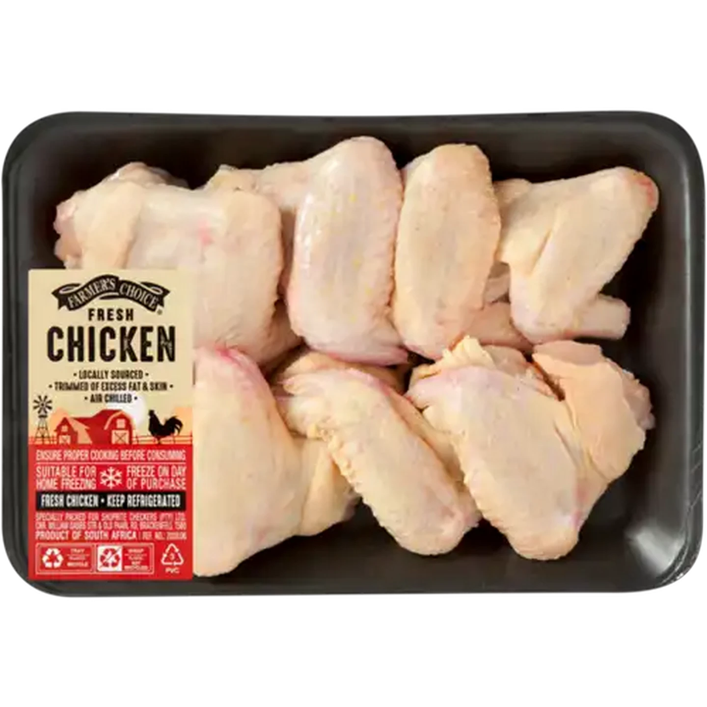 Image of Farmer's Choice Fresh Chicken 8 Piece Wings Per KG