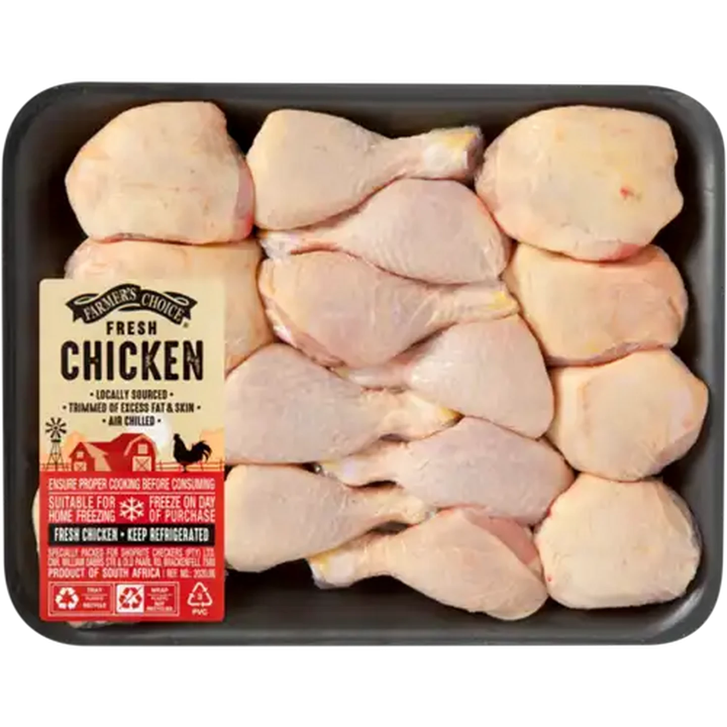 Image of Farmer's Choice Fresh Chicken 16 Piece Drumsticks & Thighs Per KG