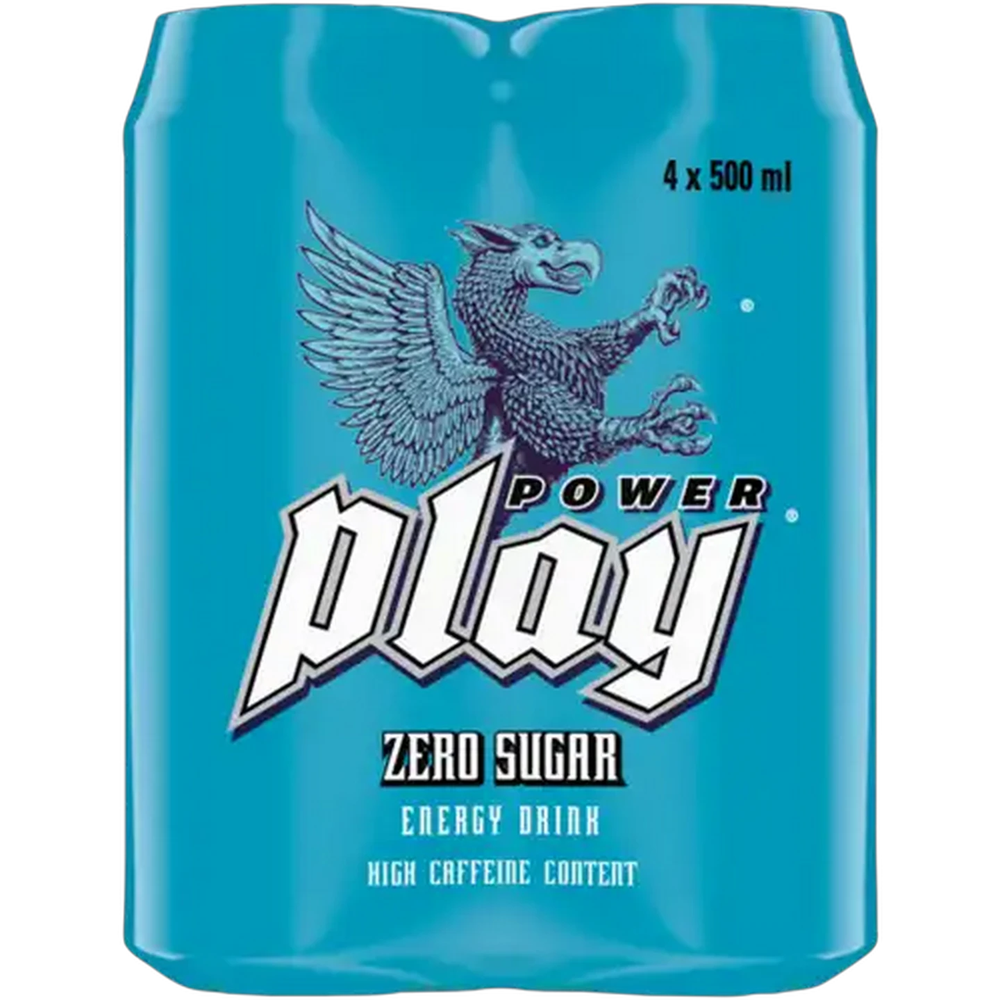 Image of Power Play Zero Sugar Energy Drink 4 x 500ml