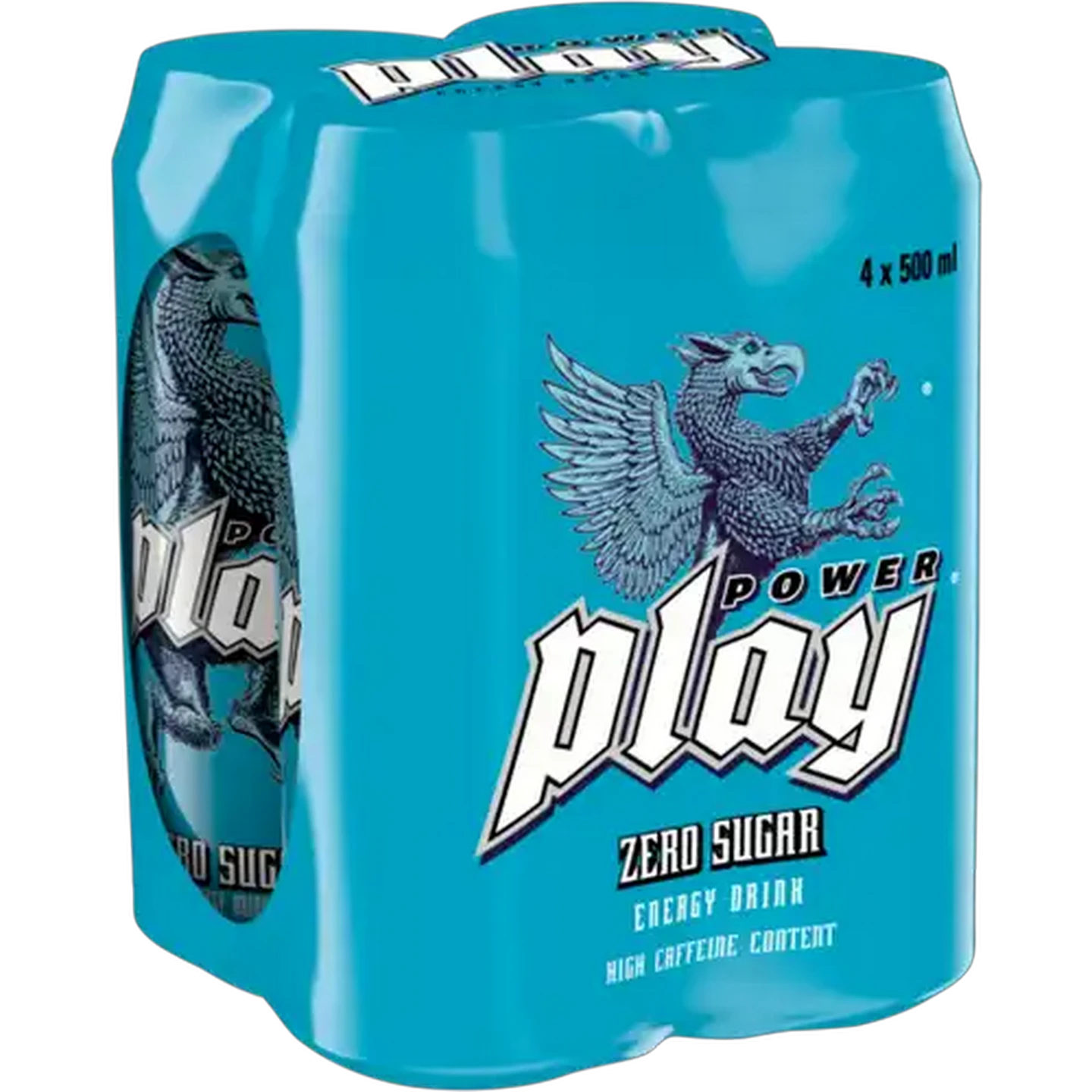 Image of Power Play Zero Sugar Energy Drink 4 x 500ml
