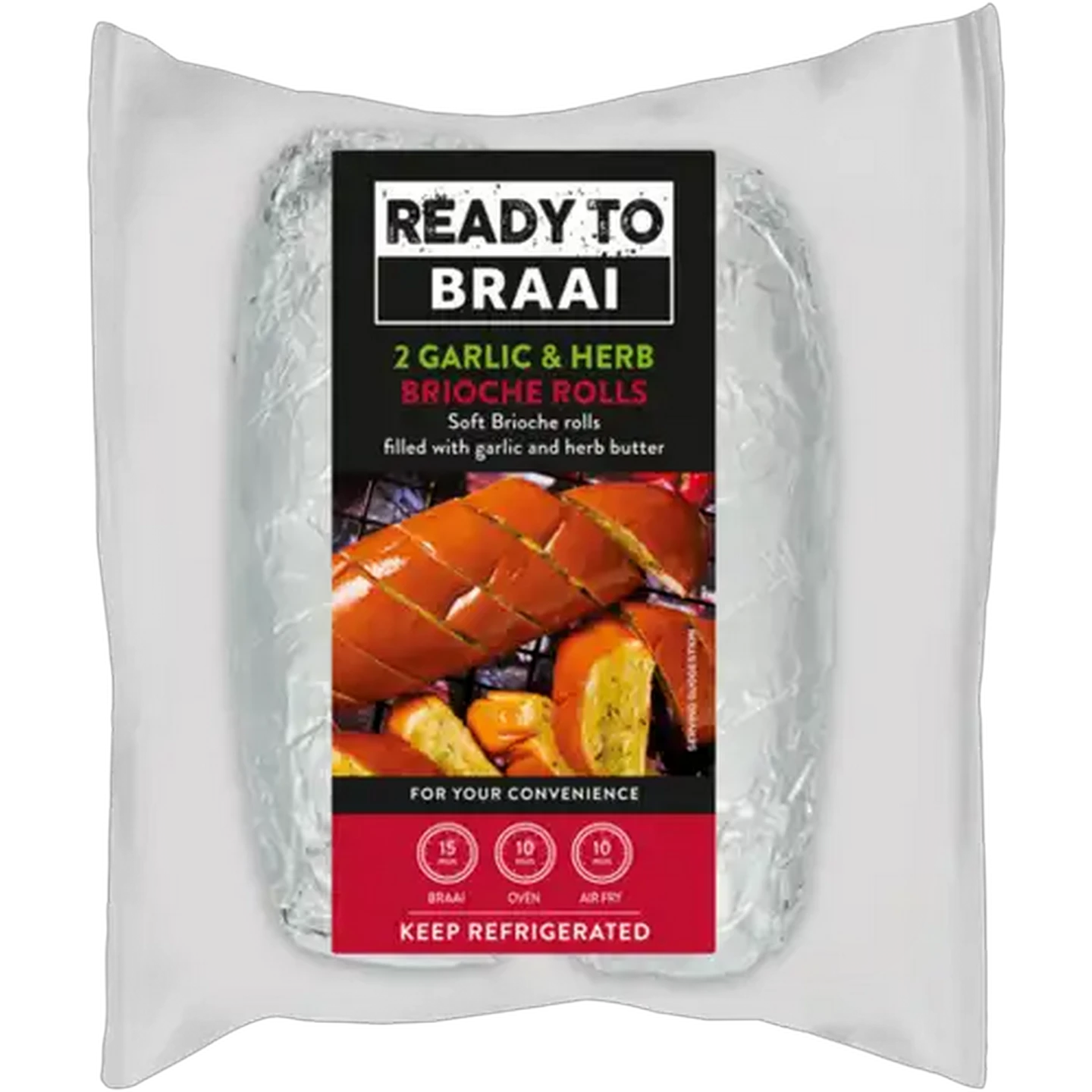Image of Ready To Braai Garlic & Herb Brioche Rolls 2 Pack