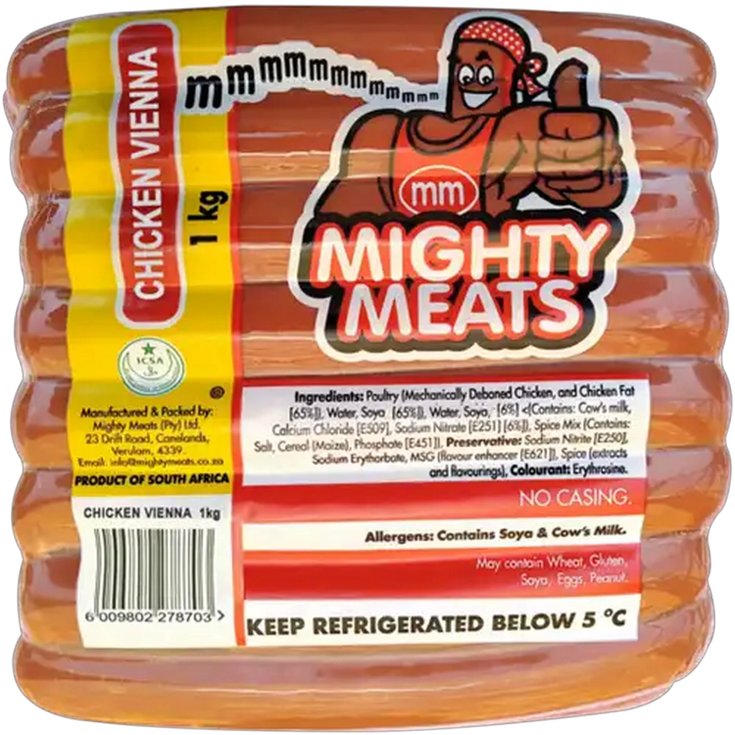 Image of Mighty Meats Chicken Viennas 1kg