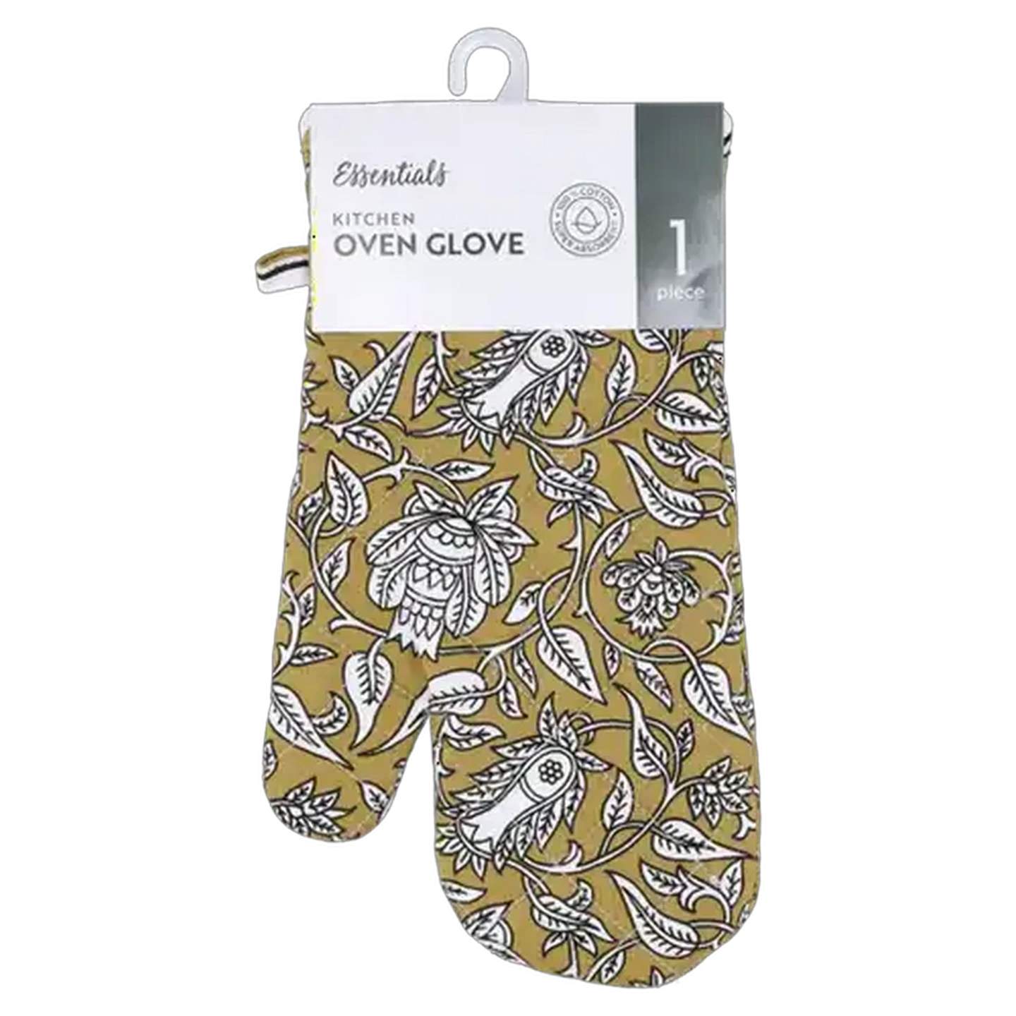 Image of Essentials Mustard Mayfair Oven Glove 16 x 32cm