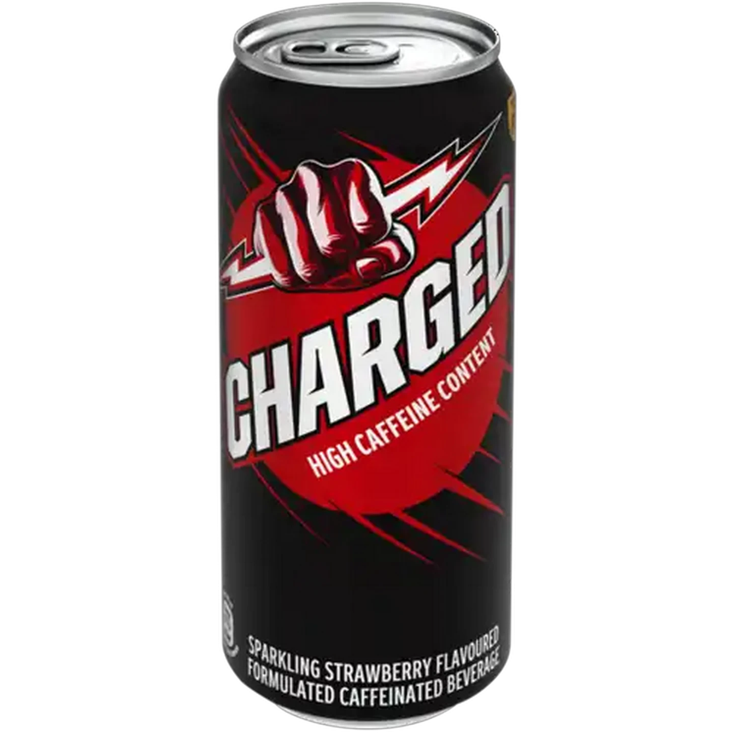 Image of Charged Strawberry Flavoured Sparkling Caffeinated Beverage 500ml