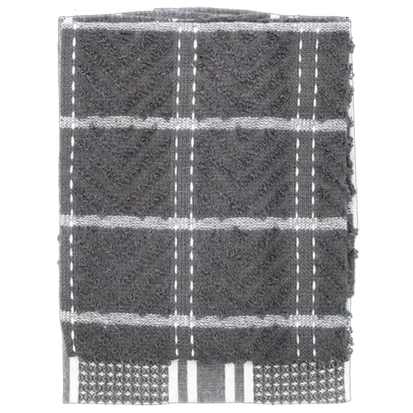 Image of Essentials Black Terry Kitchen Cloth 2-Pack