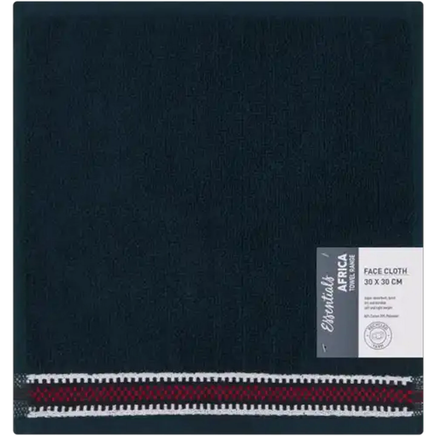 Image of Essentials Africa Blue Face Cloth 300mm x 300mm