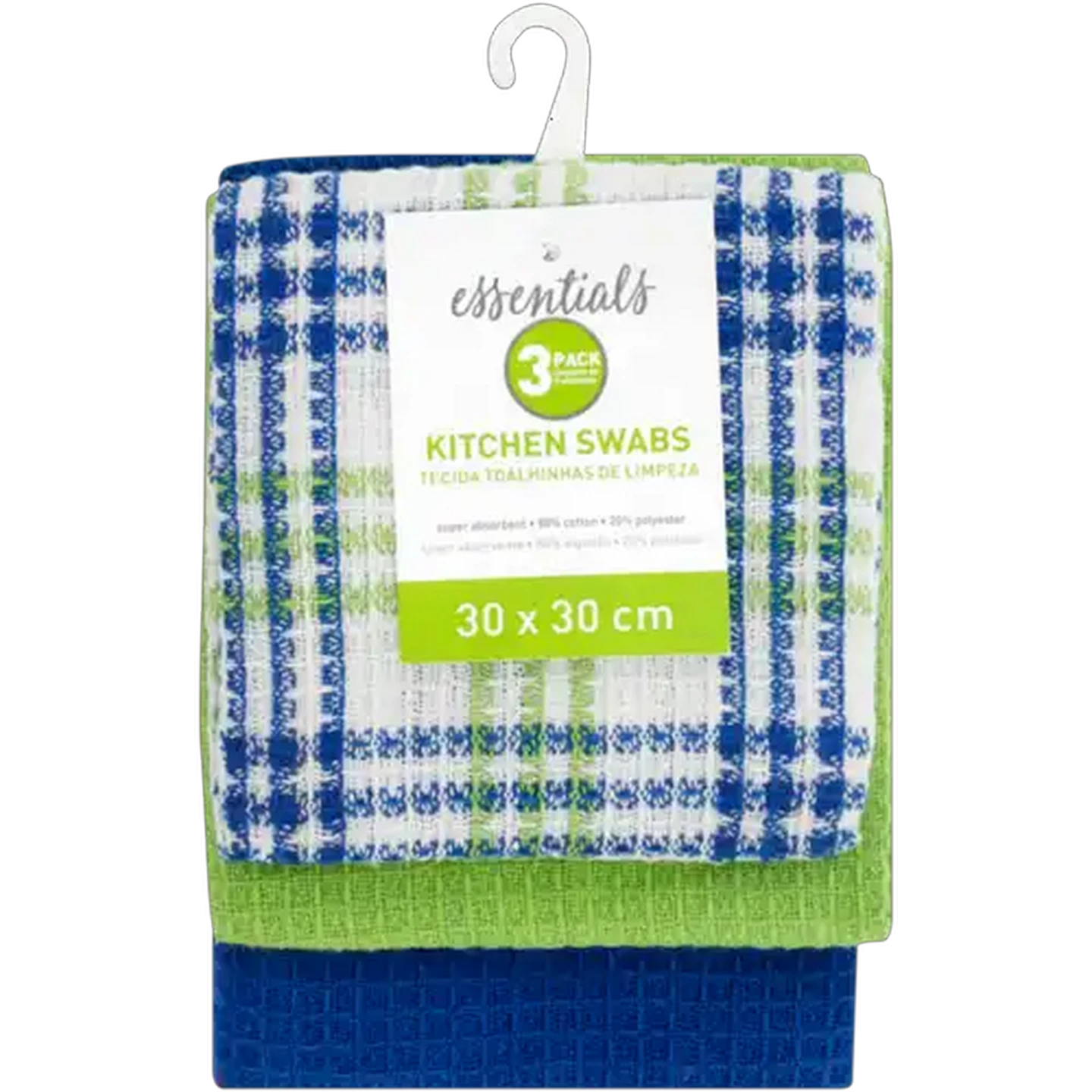 Image of Essentials Kitchen Swabs 3-Pack (Print May Vary)